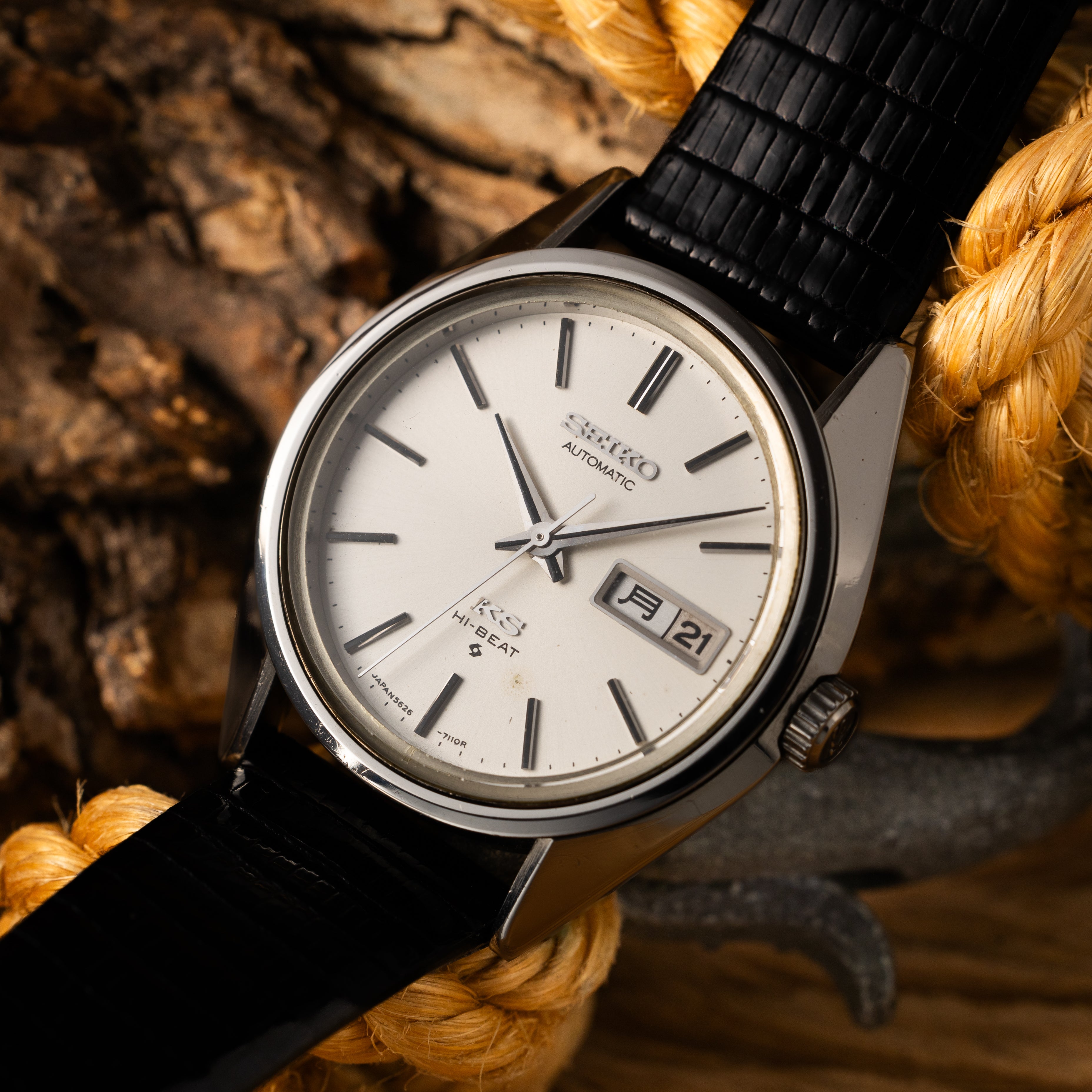 キングセイコー 1974年製 56KS Ref.5626-7113 純正尾錠付き ハイビート自動巻き