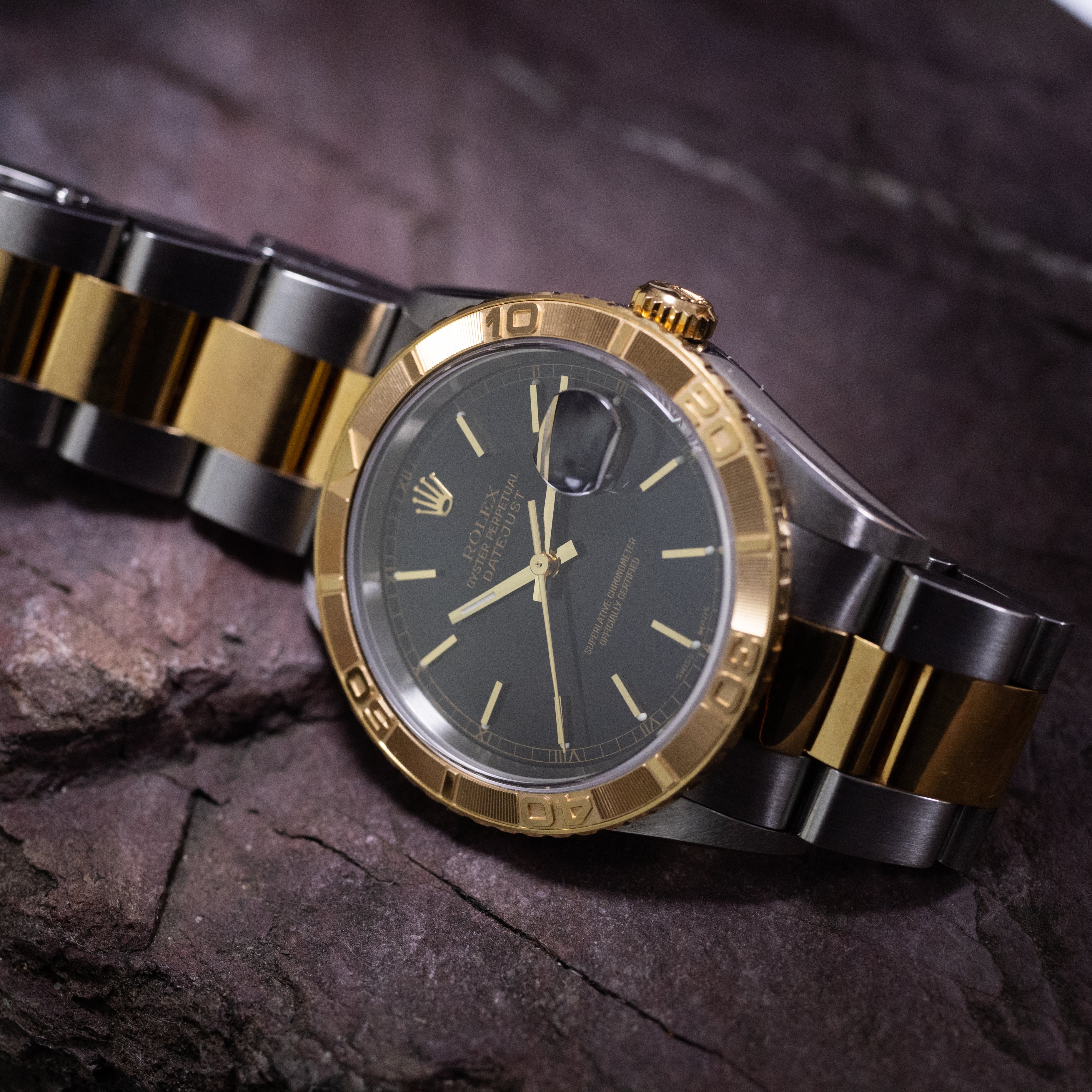 ロレックス サンダーバード Ref.16263 ブラックダイヤル 箱ギャラ付き 2002年製