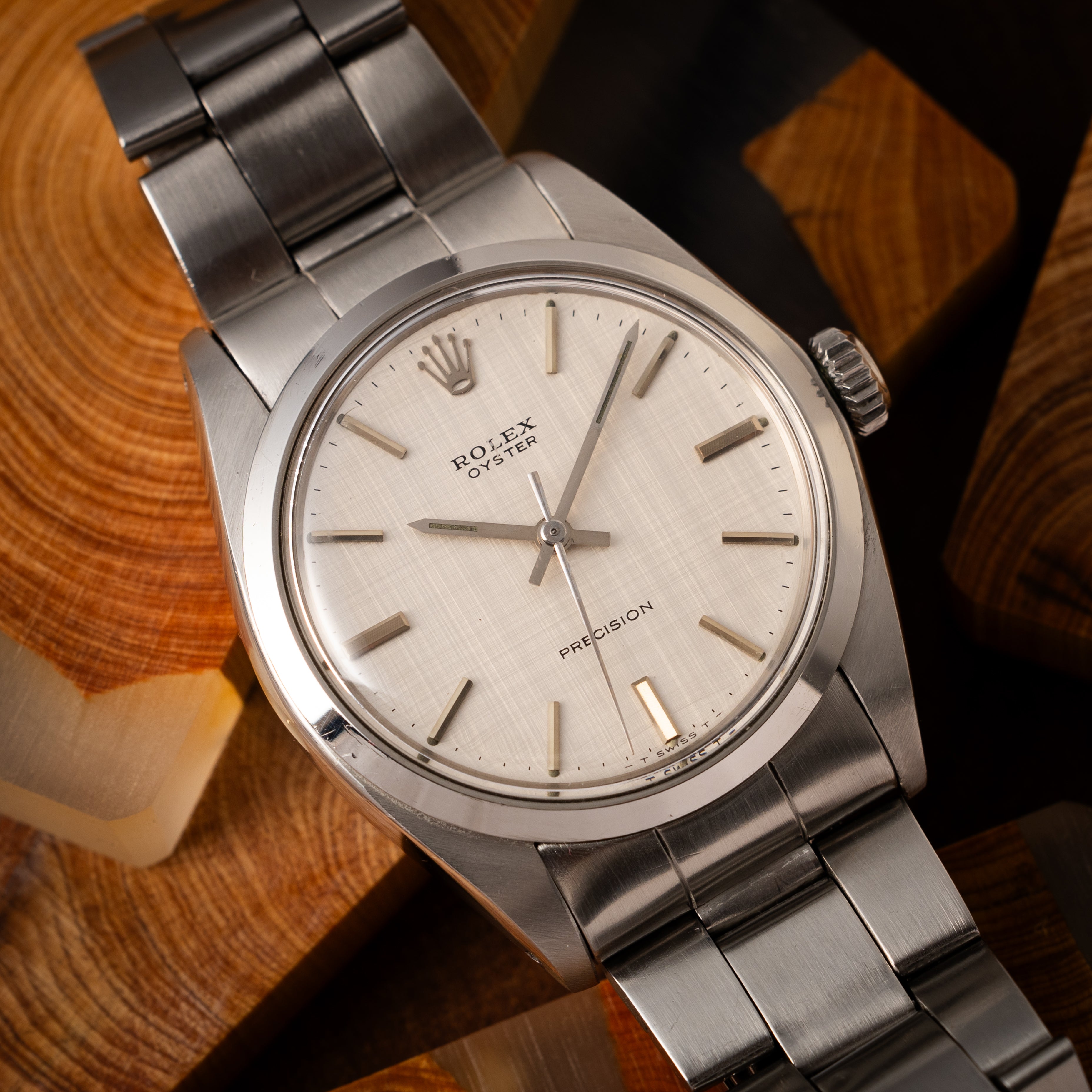 ロレックス オイスター 1972年製 ノンデイト Ref.6426 シルバーリネンダイヤル