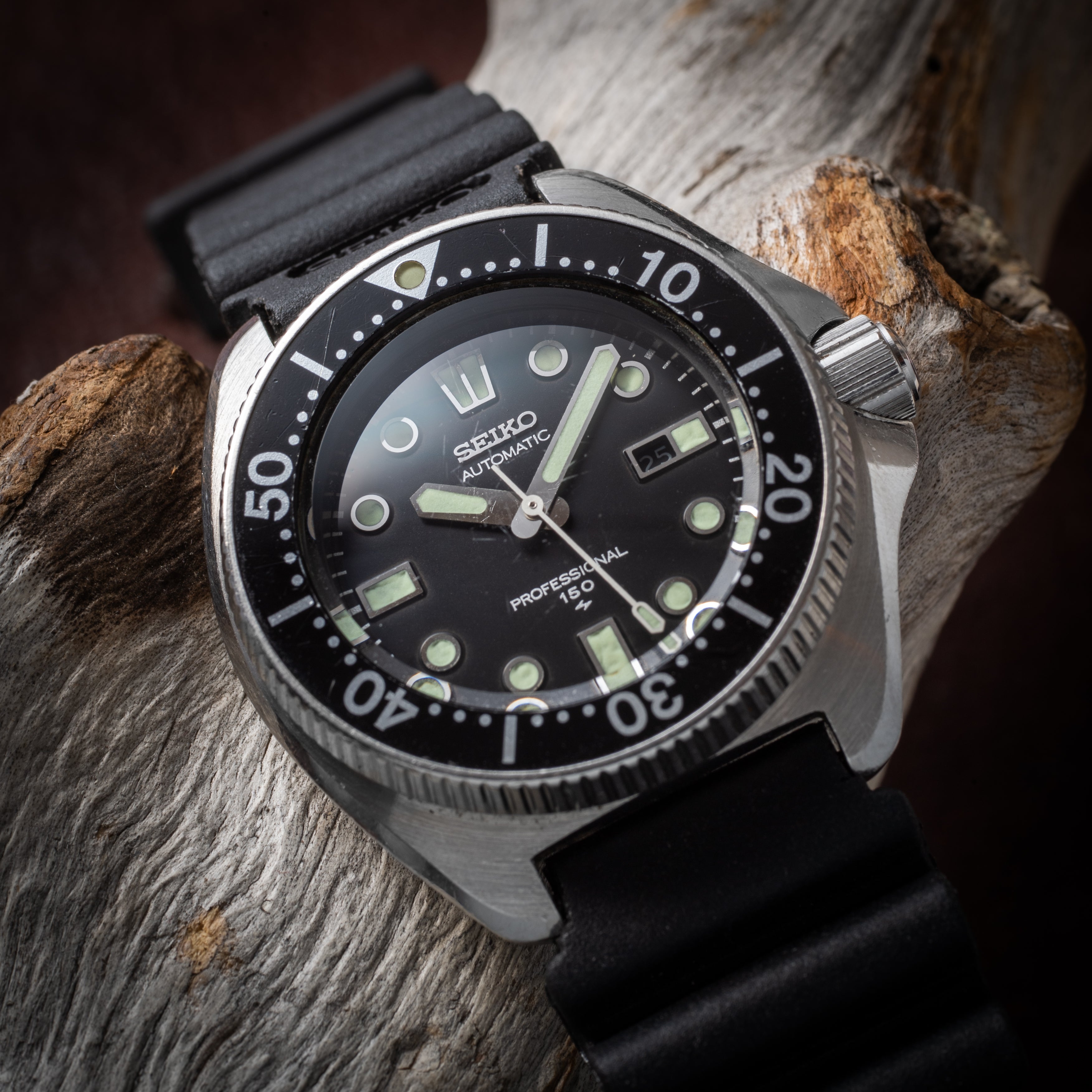 セイコー プロフェショナルダイバー 150m 1979年製 Ref.2205-0760 純正ラバーベルト