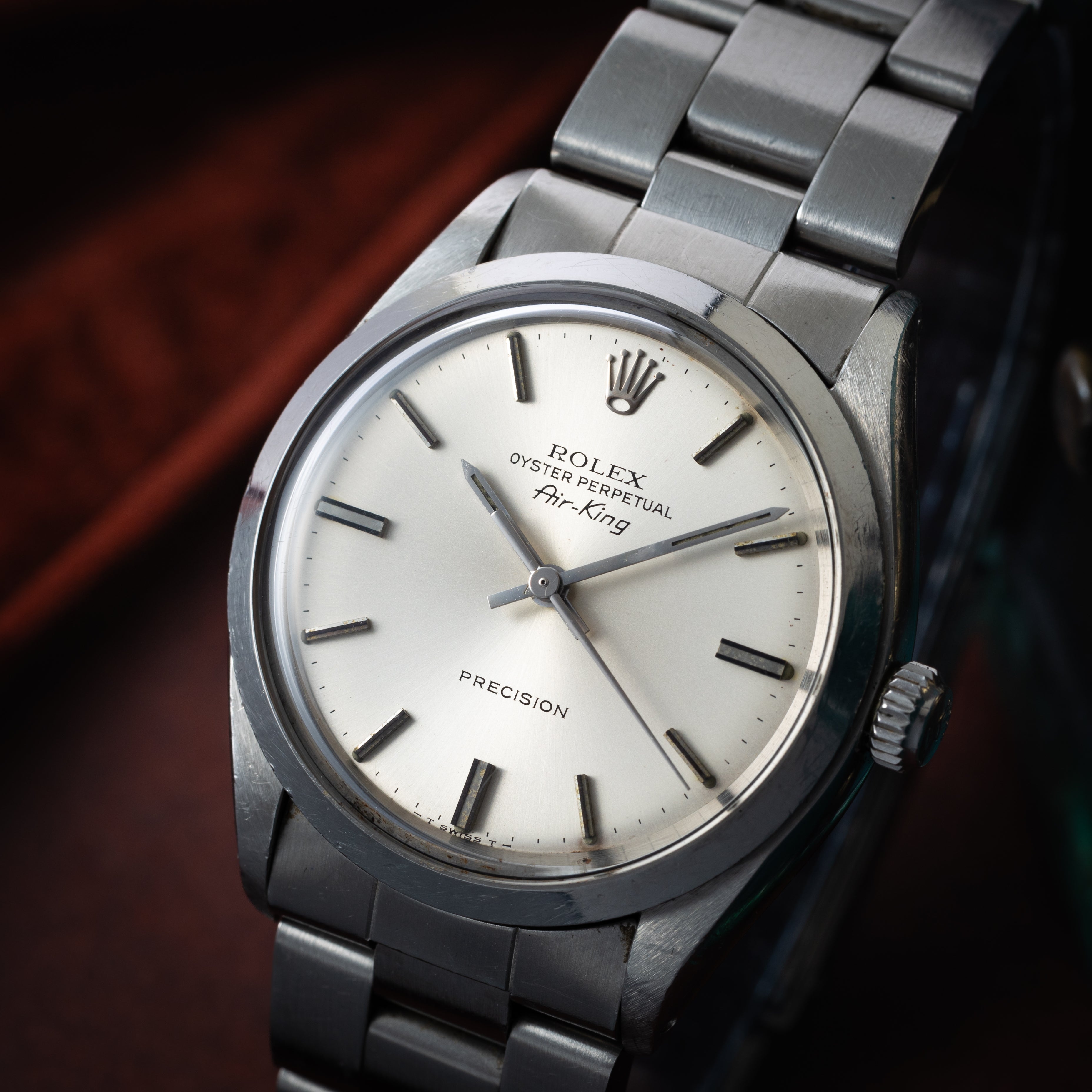 ロレックス エアキング Ref.5500 1982年製 シルバーダイヤル 純正オイスターブレス