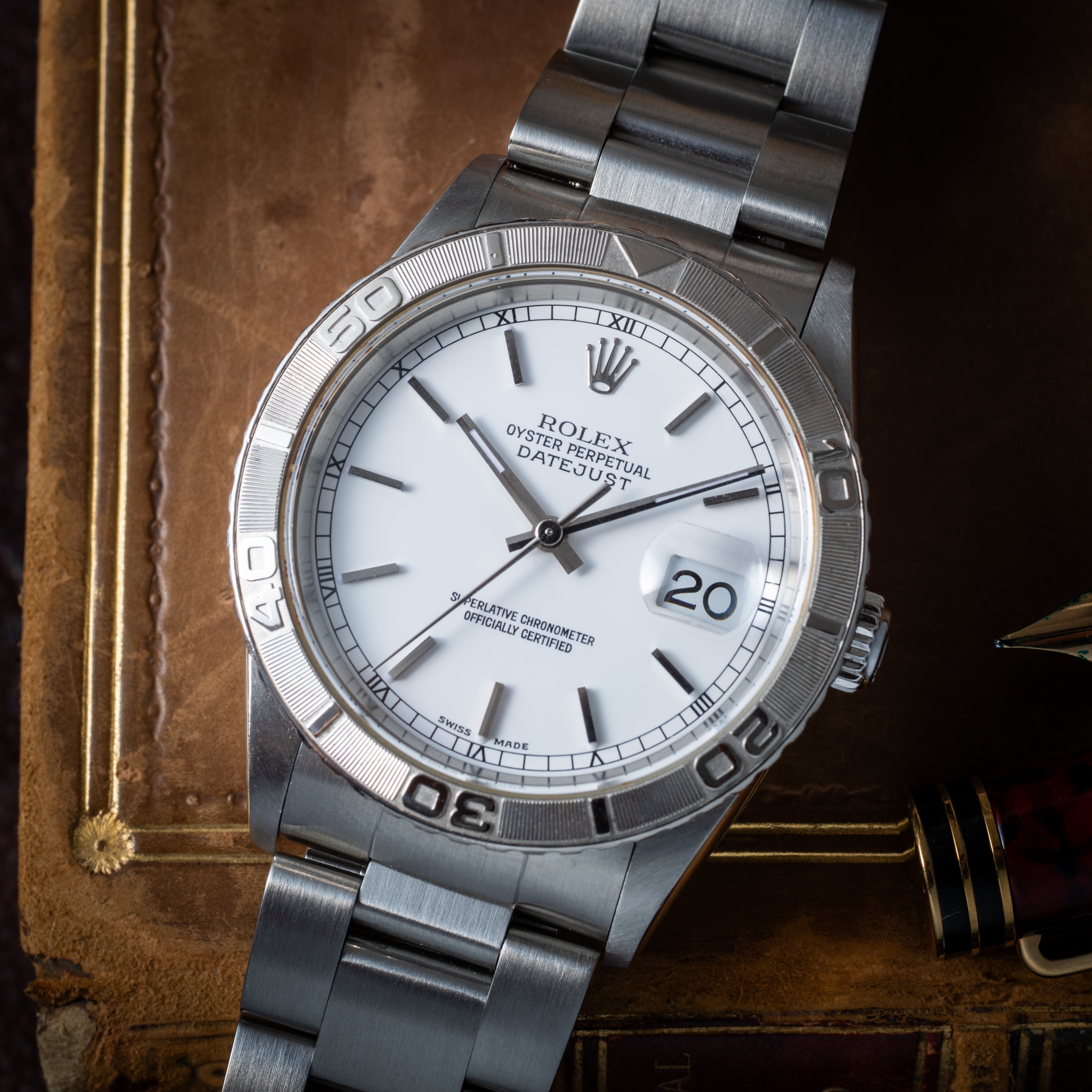 ロレックス サンダーバード 2003年～2004年製 Ref.16264 ホワイトダイヤル 3連オイスターブレス