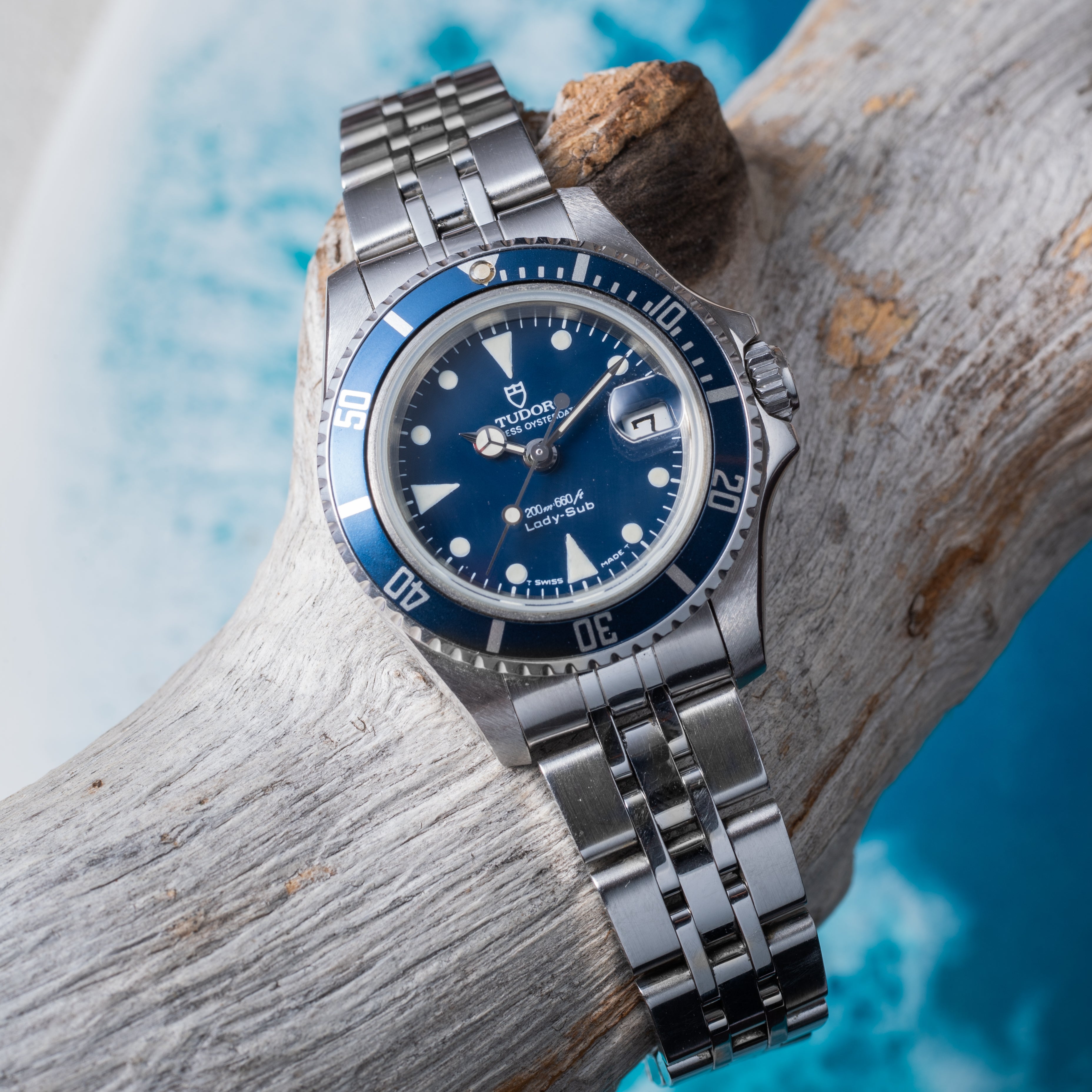 チューダー プリンセスオイスターデイト レディーサブ 1992年製 Ref.96090 王冠リューズ