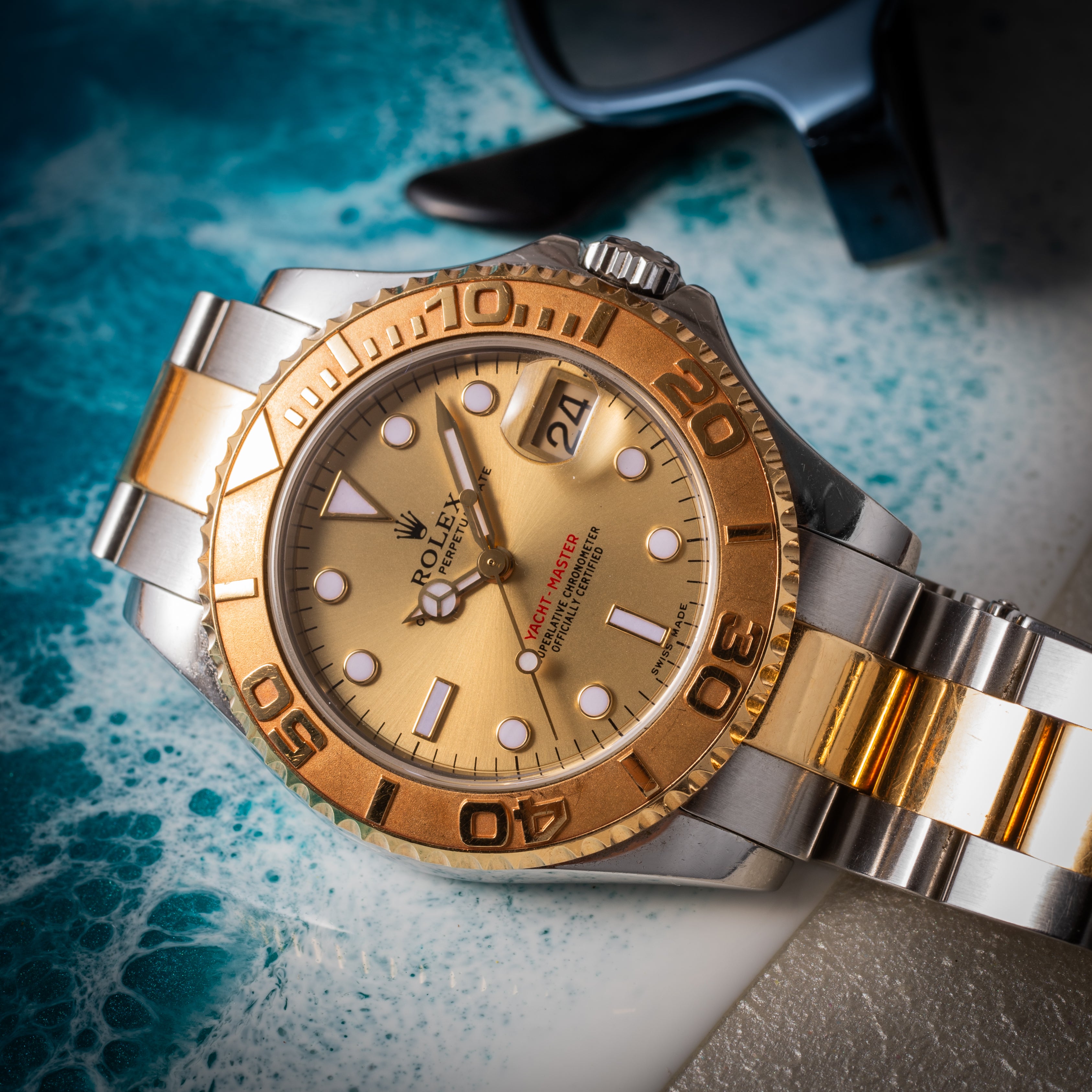 ロレックス ヨットマスター 2001年製 コンビ ボーイズサイズ Ref.168623