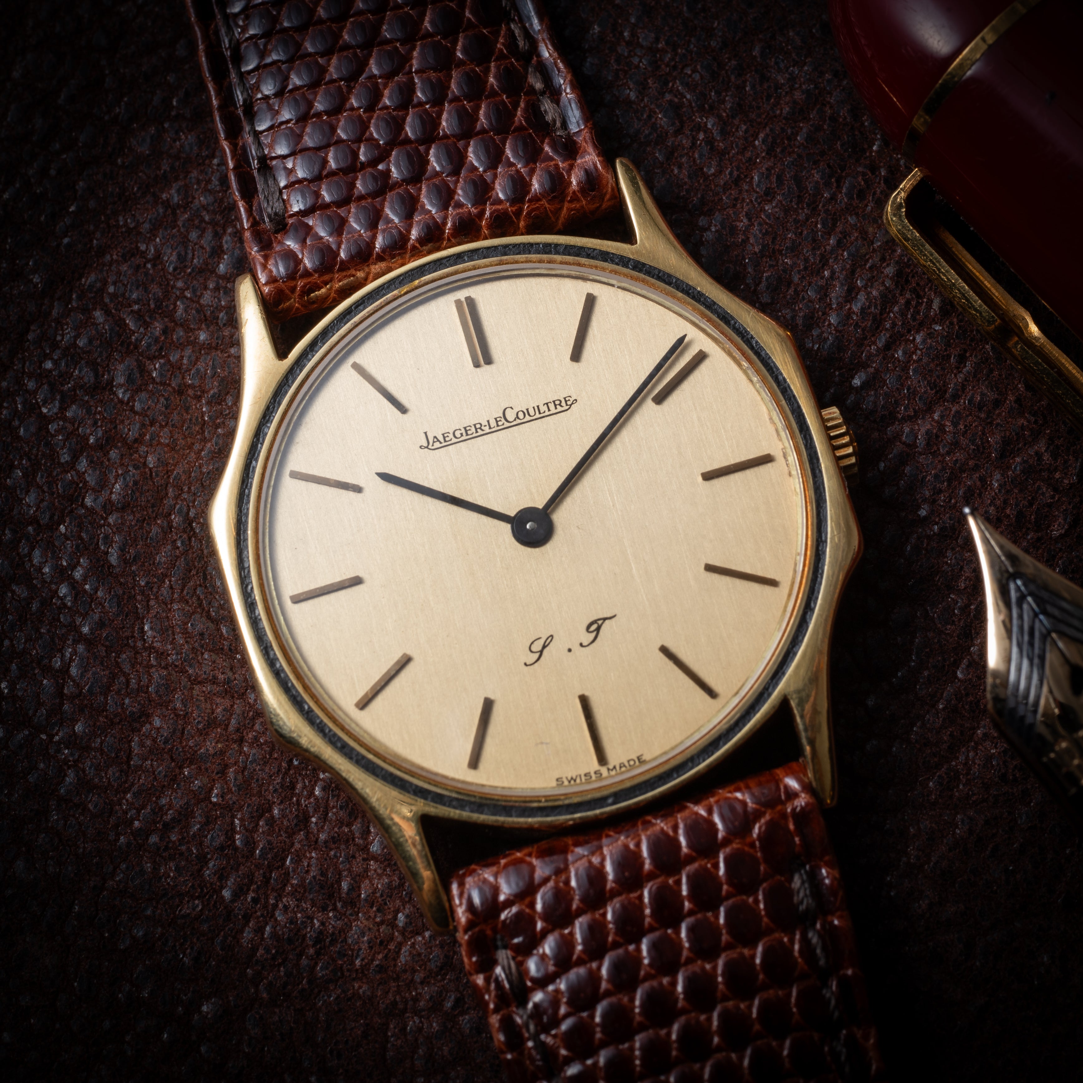 ジャガールクルト 18金無垢 手巻き 1970年代製 Ref.9211 21 純正尾錠付き Cal.895