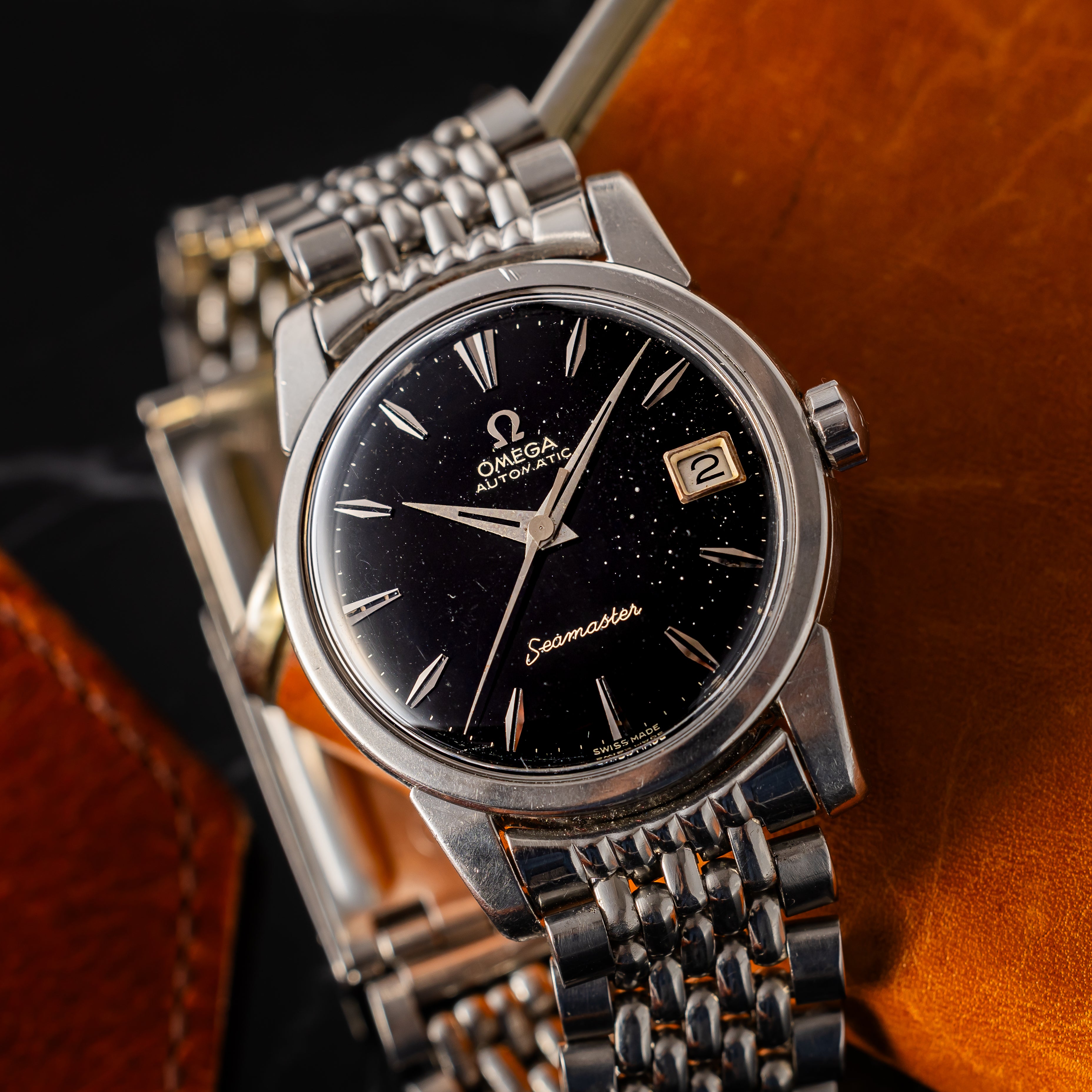 オメガ シーマスター 1958年製 オートマチック ブラックダイヤル Ref.2849