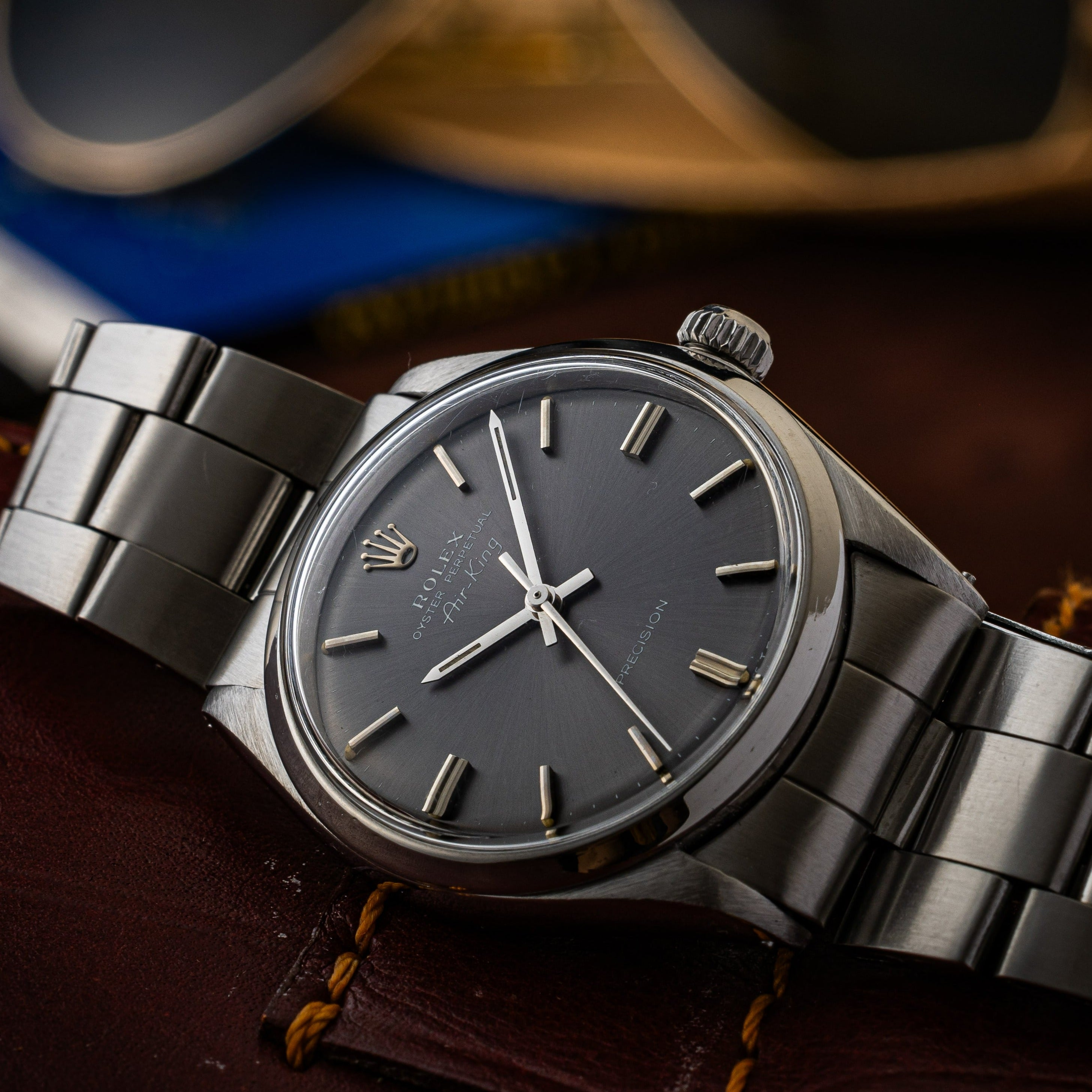 ロレックス エアキング 1967年製 Ref.5500 グレーダイヤル 純正オイスターブレス