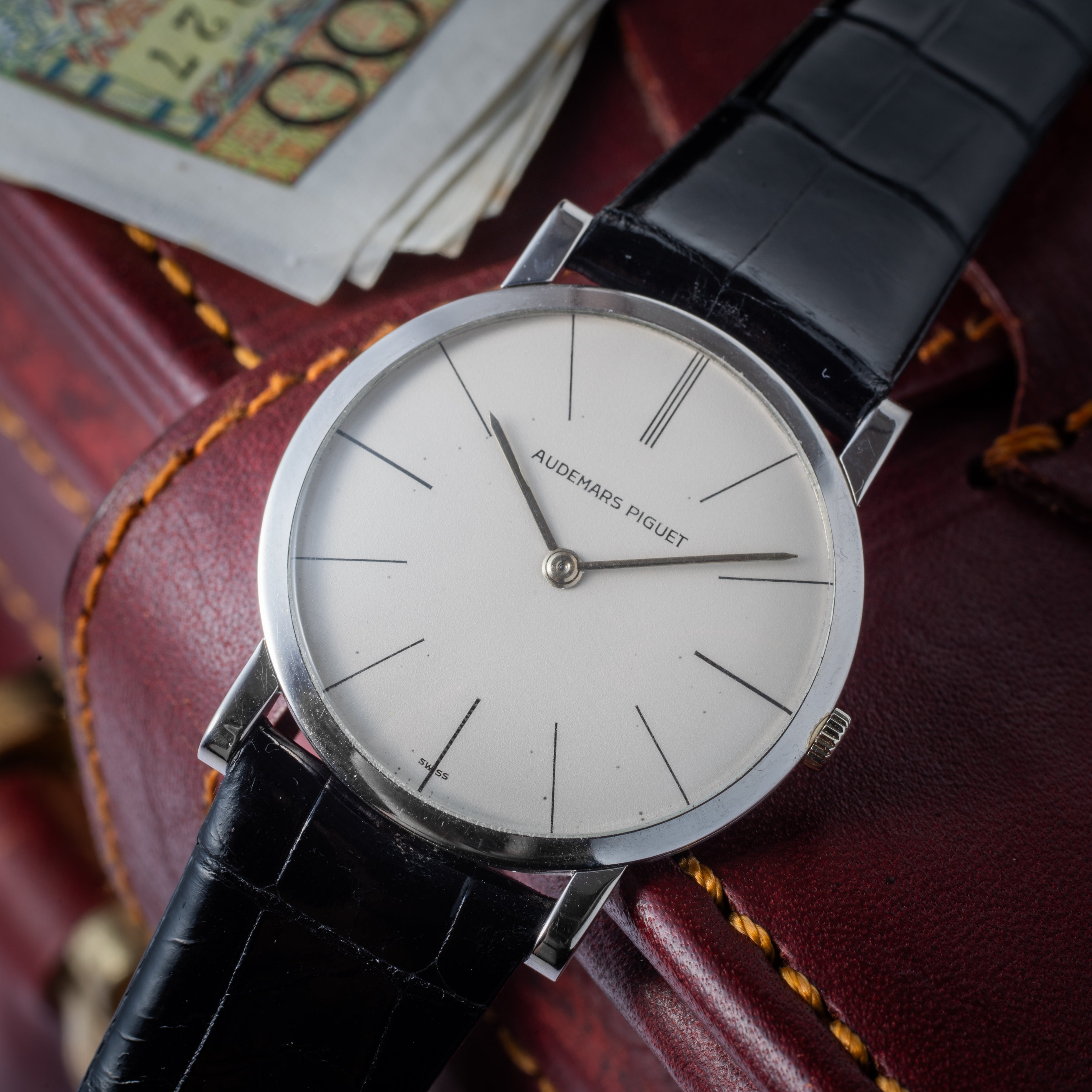 オーデマ・ピゲ 18金無垢ホワイトゴールドケース エクストラフラット 1970年代製