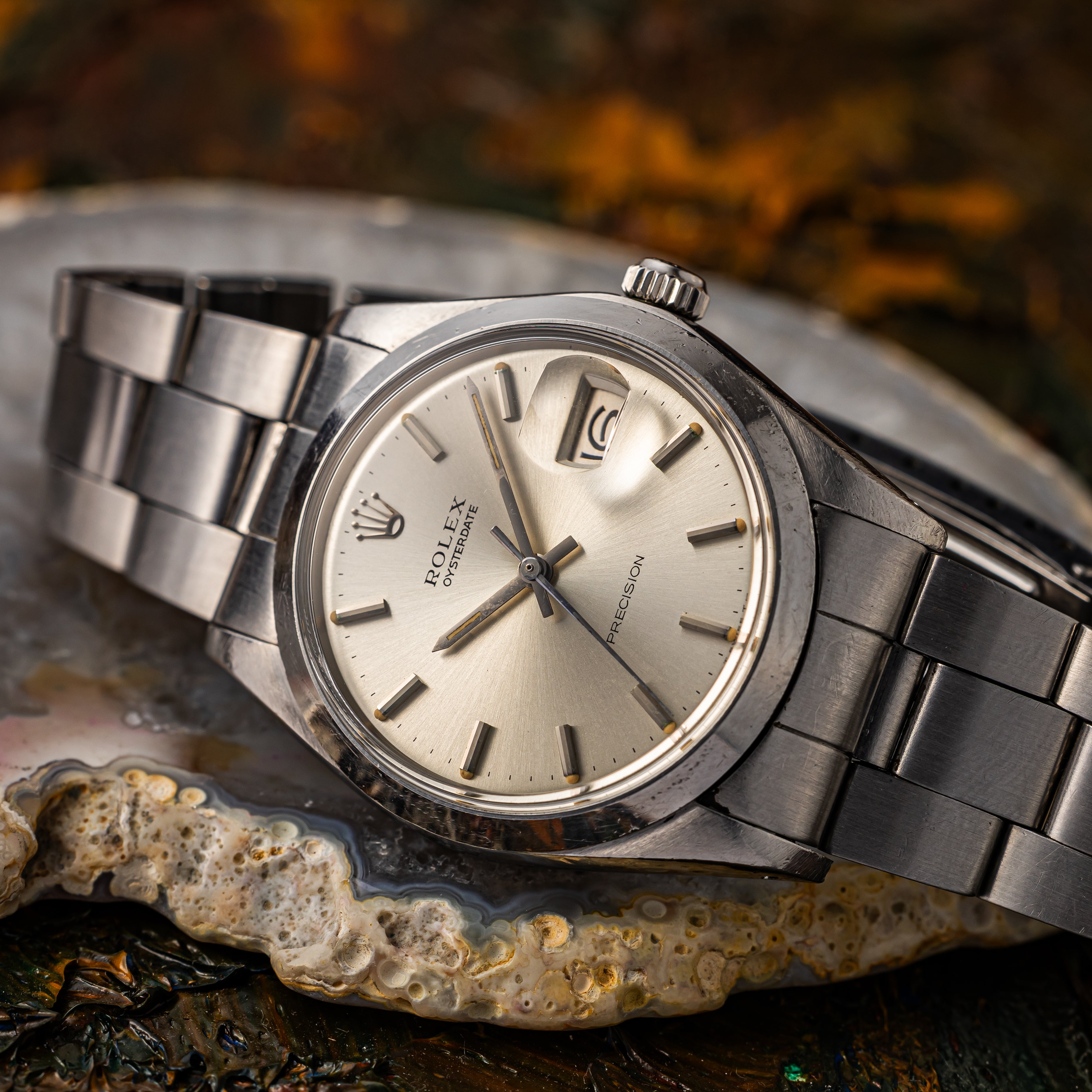 ロレックス オイスターデイト 1971年製 Ref.6694 シルバーダイヤル 純正オイスターブレス