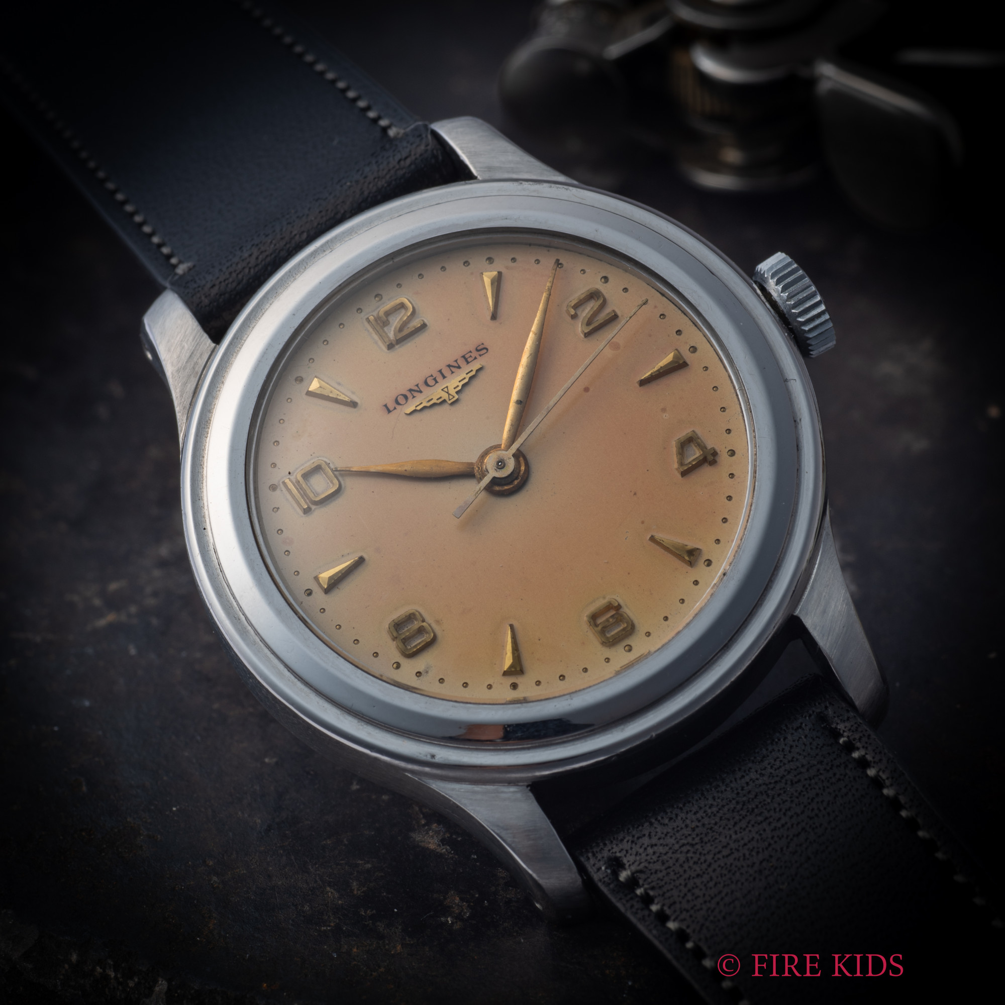 ロンジン セイタケ 1940年代製 ステップベゼル 35mmケース Cal.12.68N 手巻き