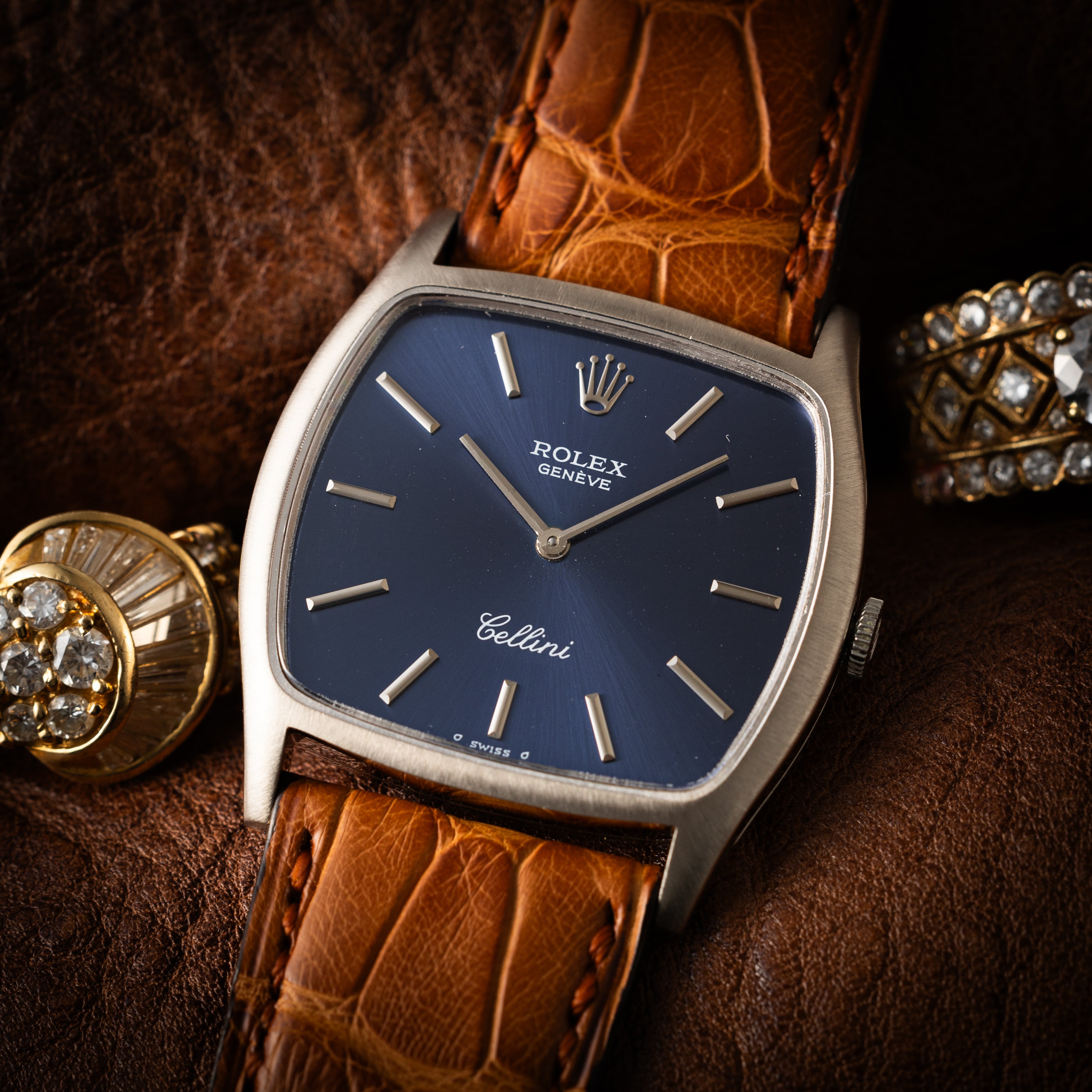 ロレックス チェリーニ 1974年～1975年製 18Kホワイトゴールド Ref.3805 シグマダイヤル