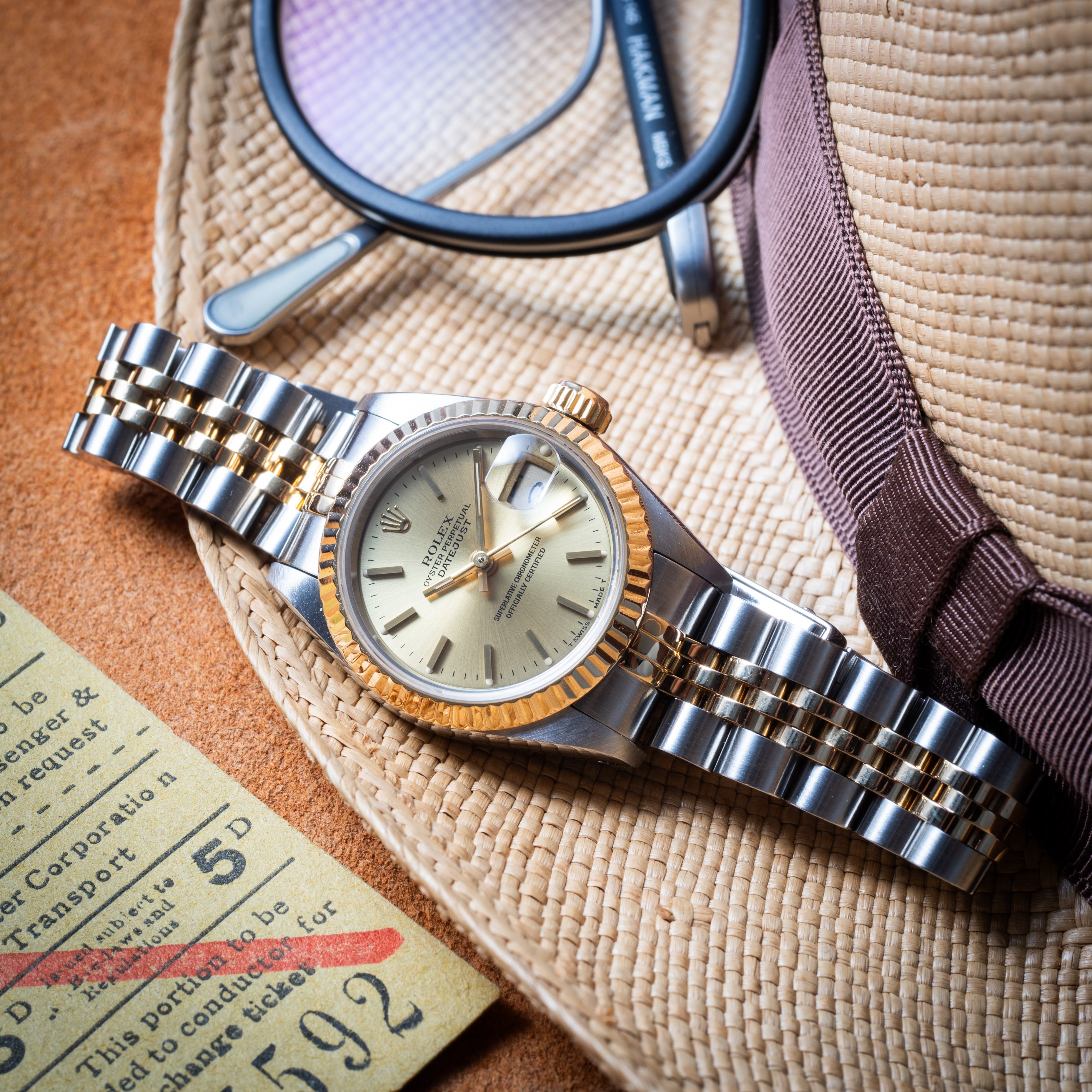 ロレックス デイトジャスト 1991年製 レディース コンビ Ref.69173 シャンパンダイヤル