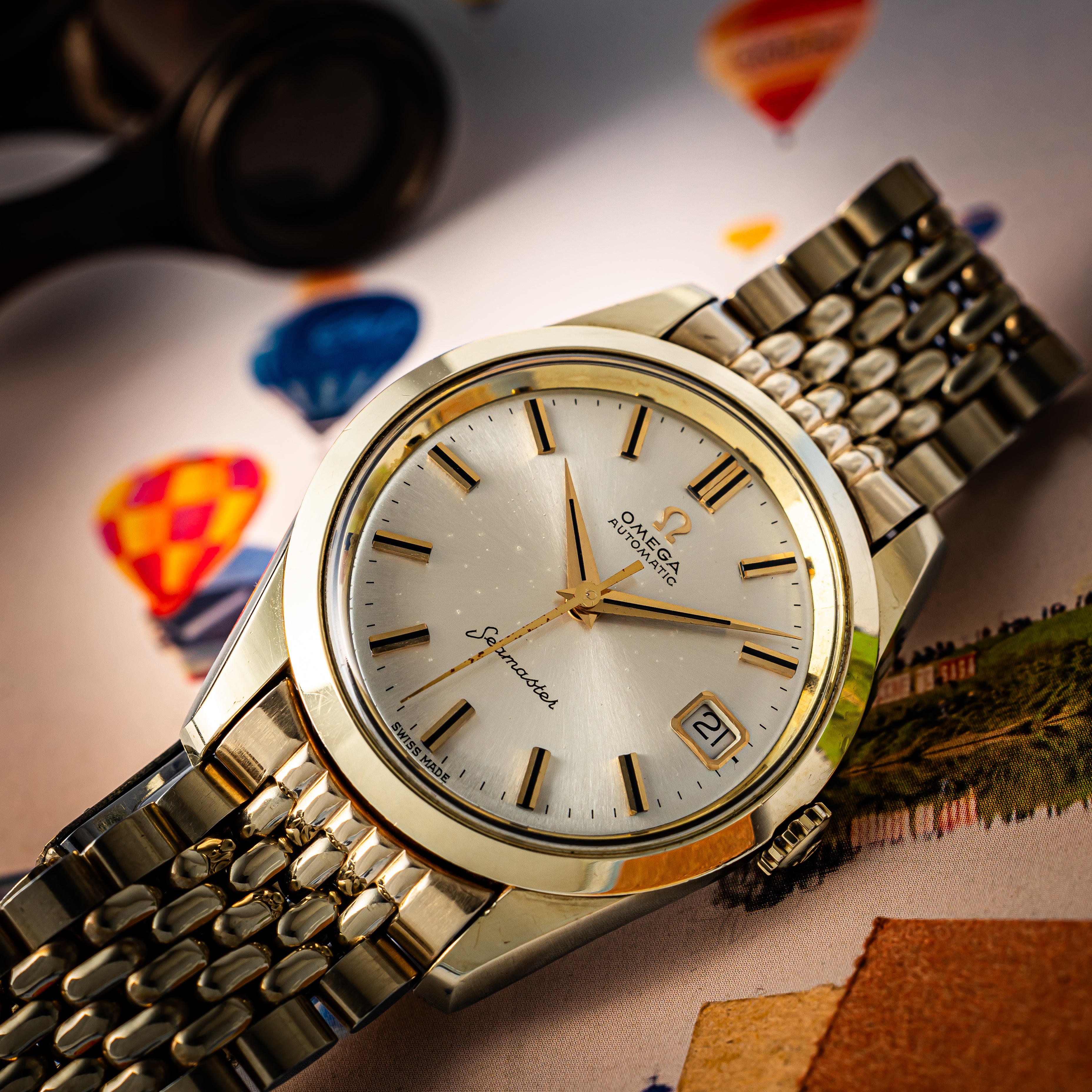 オメガ シーマスター 金張り 1969年製 Ref.166.010 ブレス付き