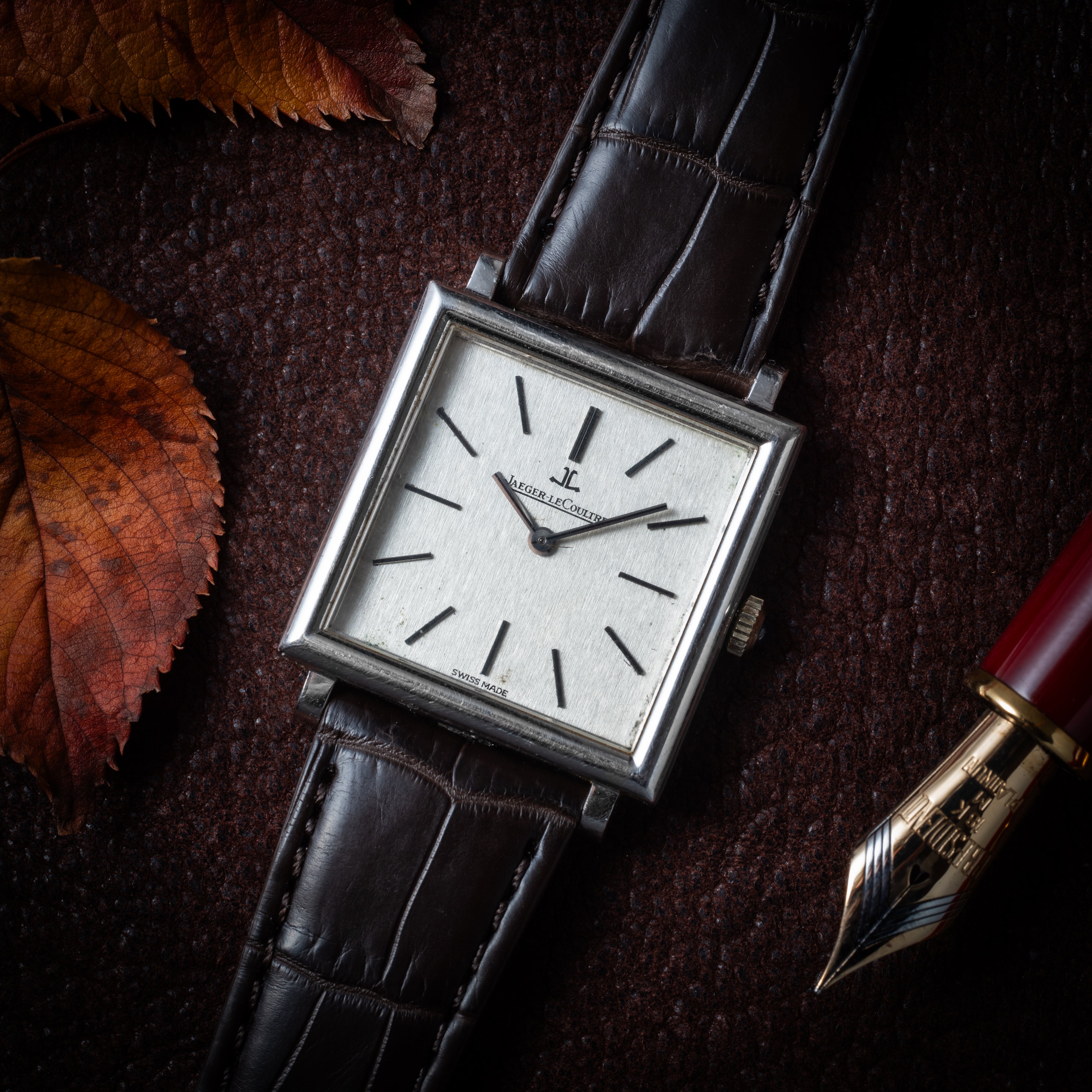 ジャガー・ルクルト スクエアケース 1960年代製 ホワイトゴールド Ref.4442