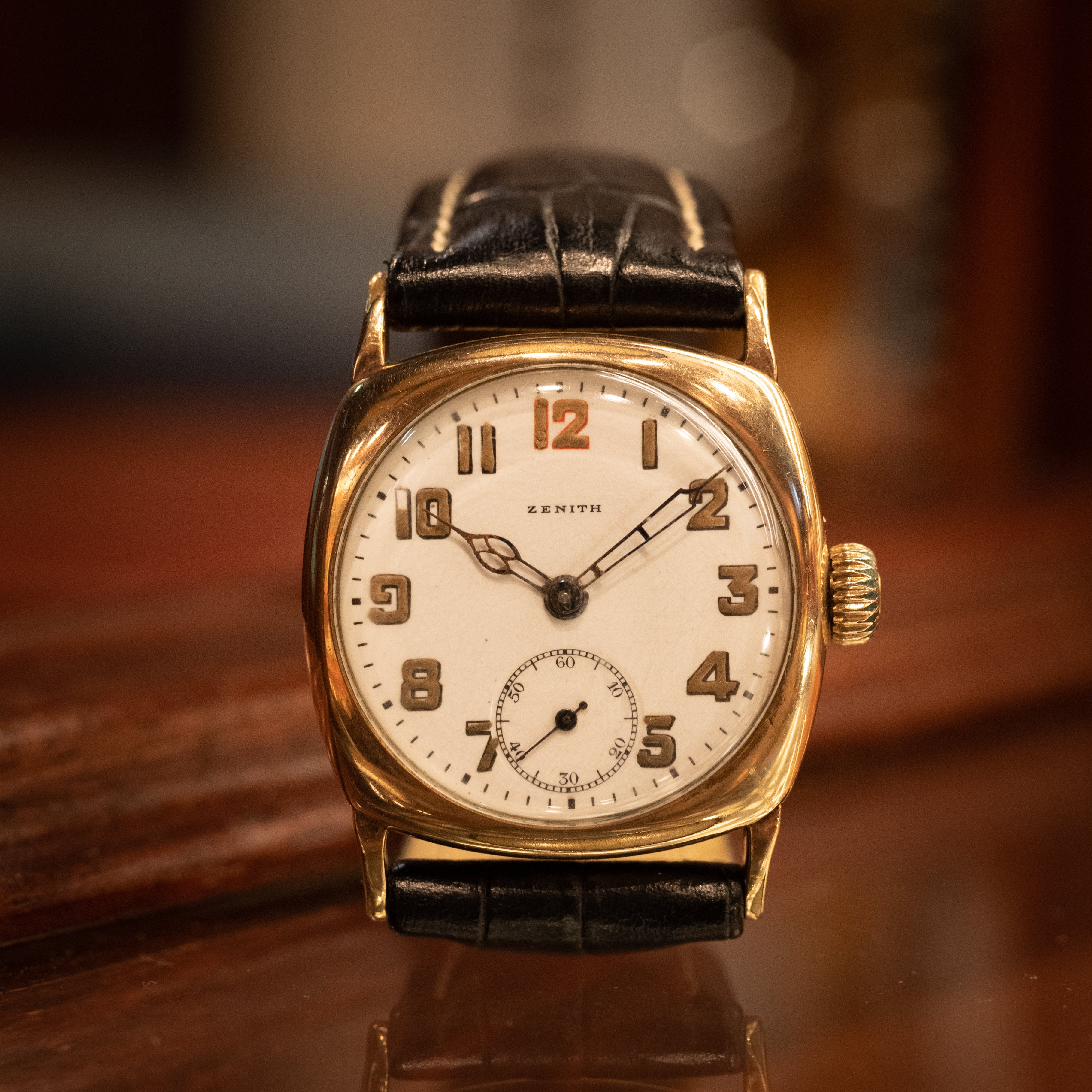 ゼニス ポーセリンダイアル 1920年代製 コブラハンド