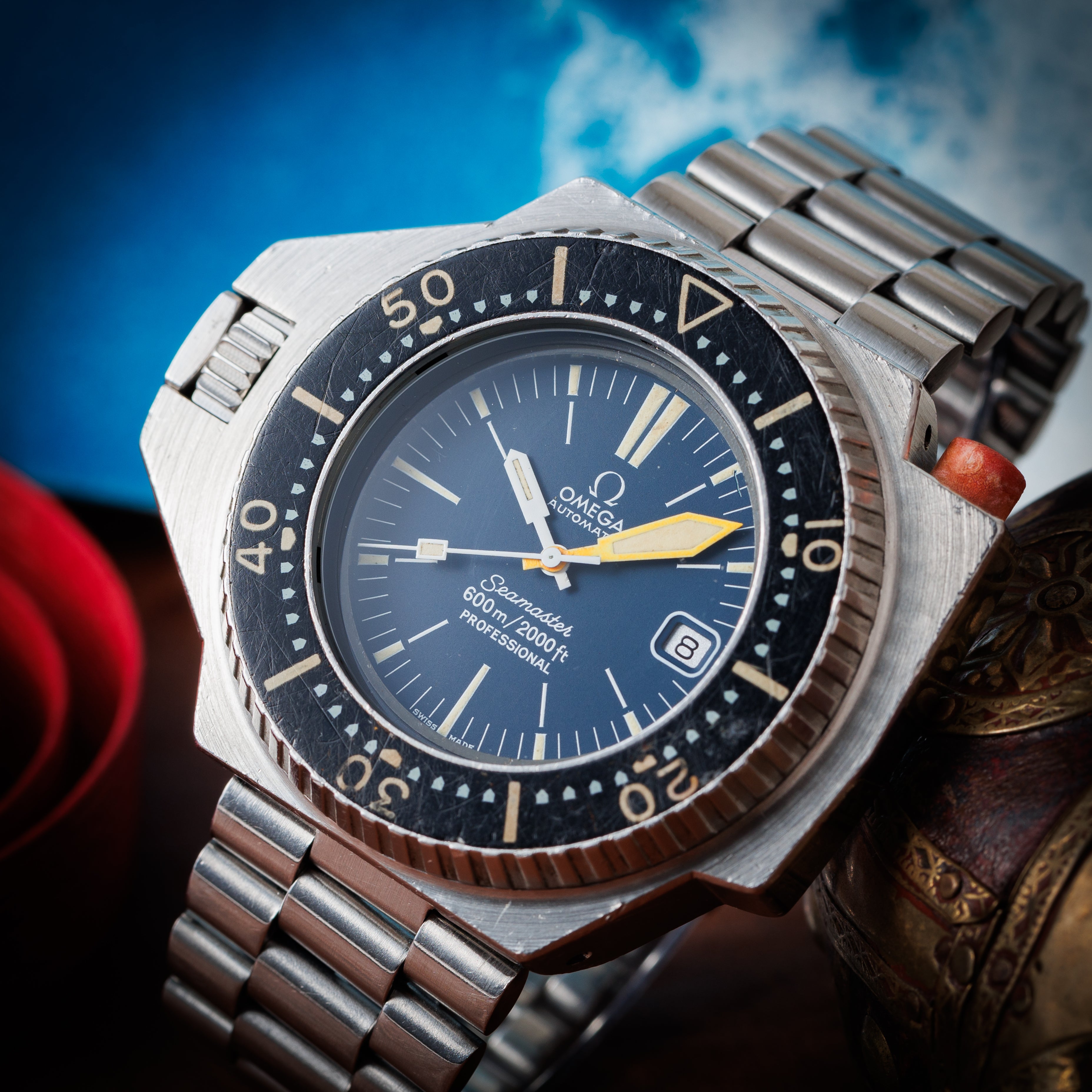オメガ プロプロフ シーマスター600ｍ 1970年代製 Ref.166.077 純正ブレス付き