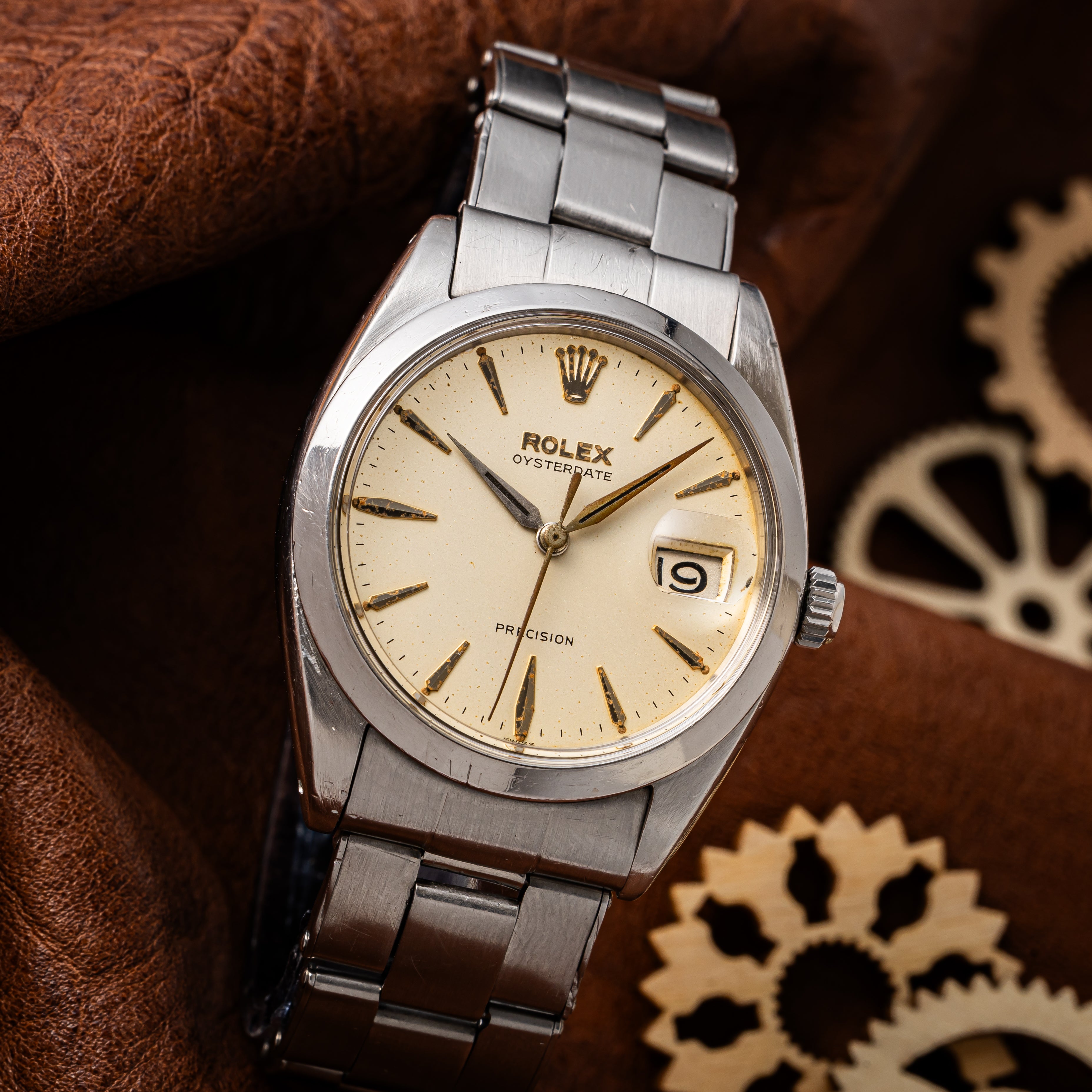 ロレックス オイスターデイト 1962年製 Ref.6694 剣針