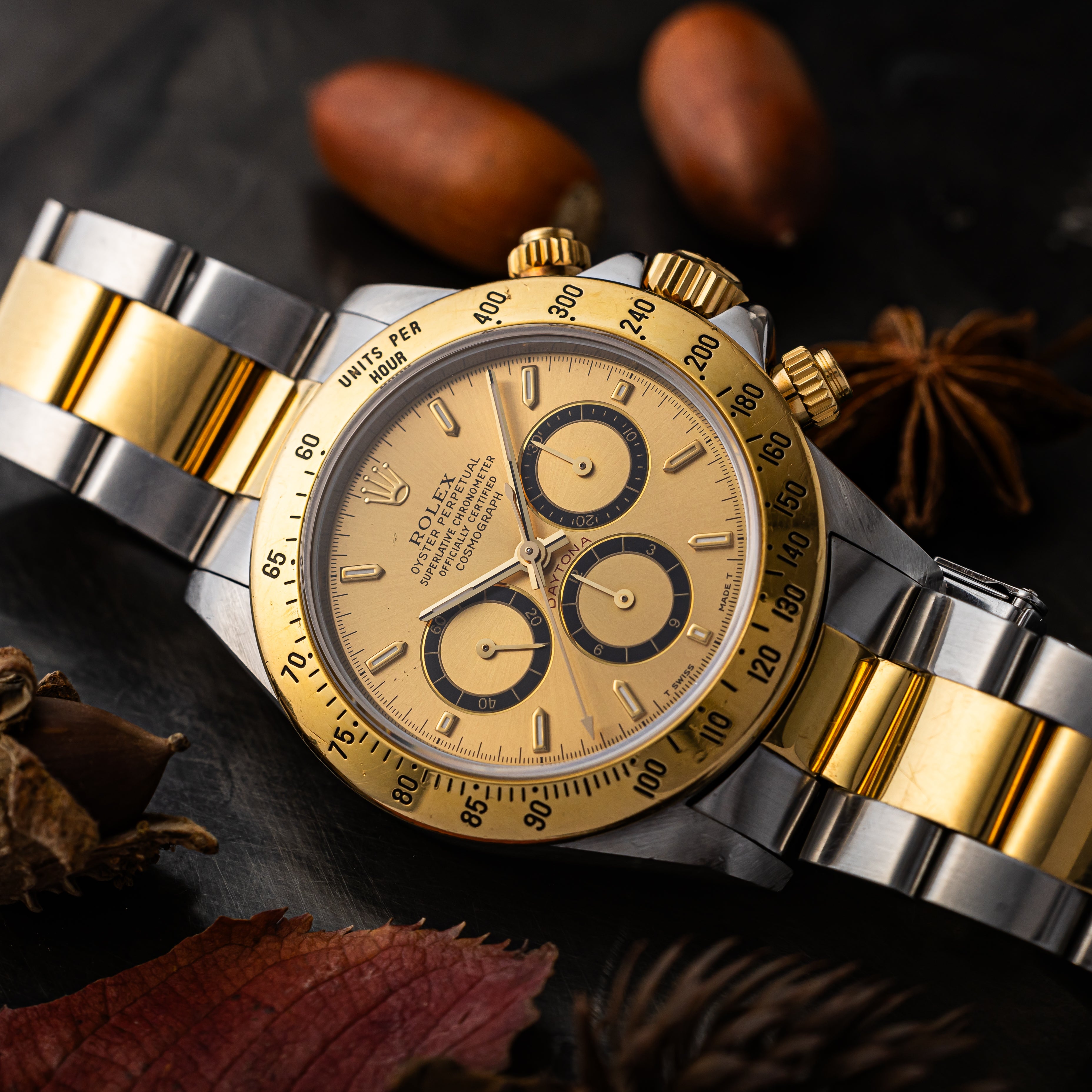 ロレックス デイトナ コンビ 1994年製 Ref.16523 シャンパンダイヤル 箱付き