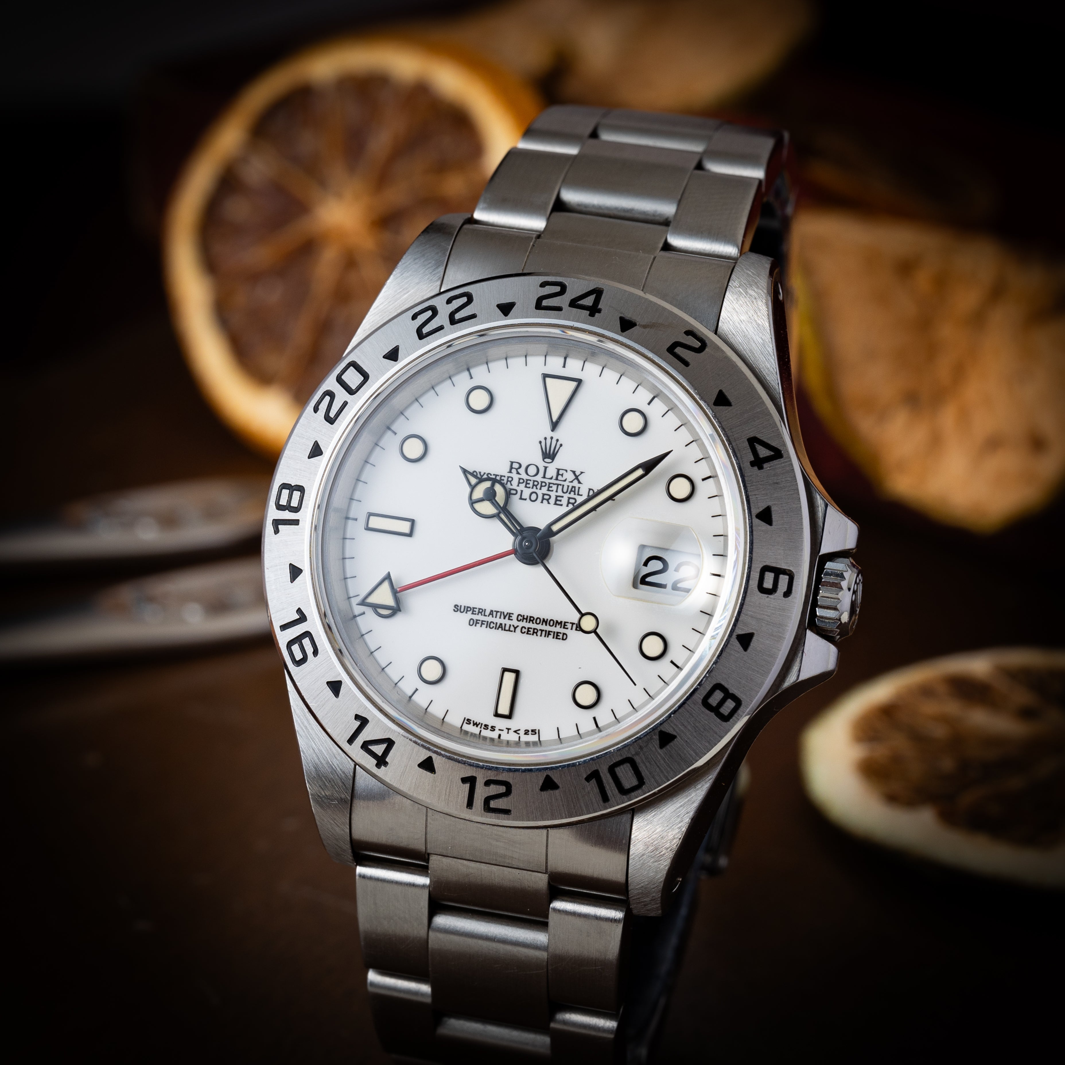 ロレックス エクスプローラーⅡ 1997年製 Ref.16570 ホワイトダイヤル