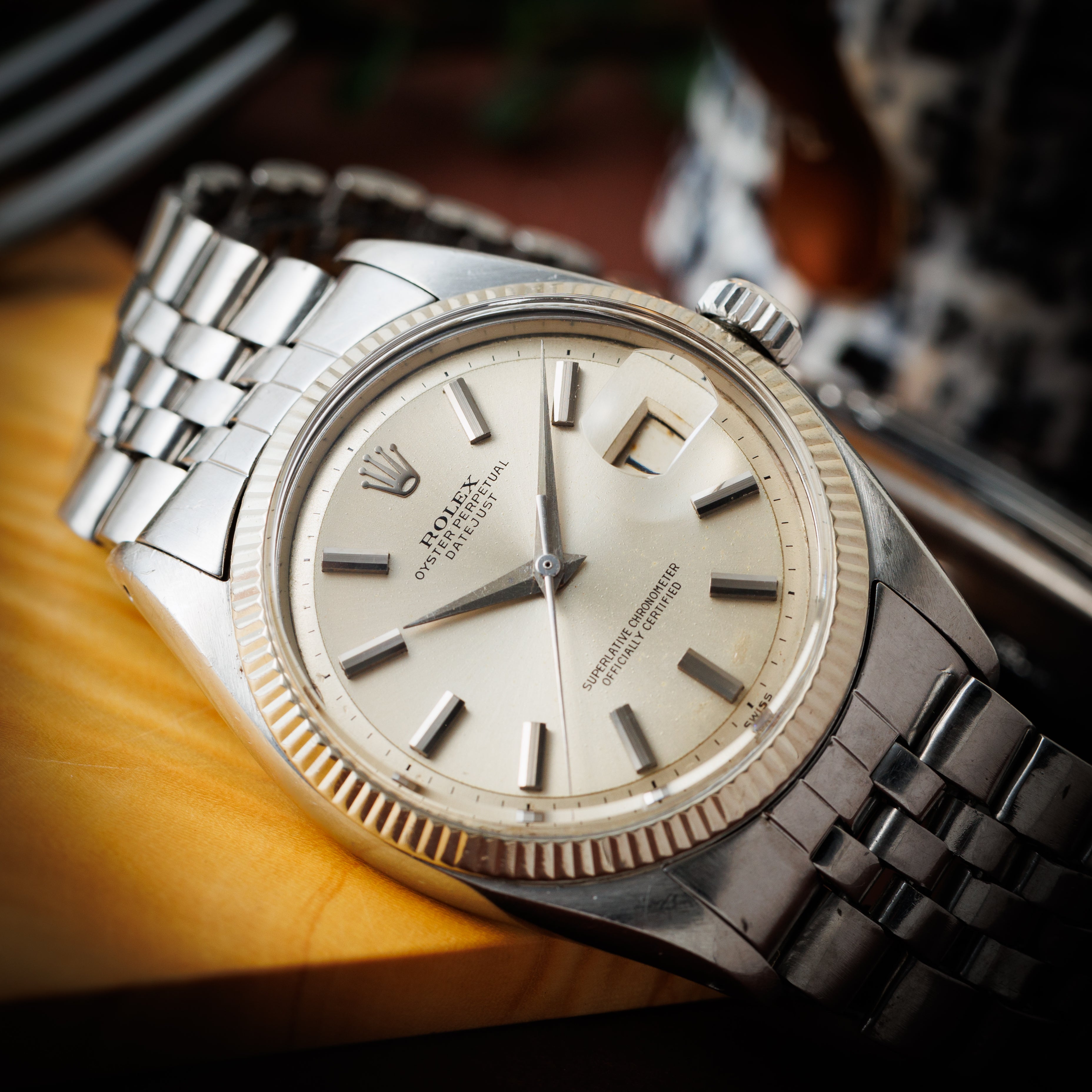 ロレックス デイトジャスト 1959年製 Ref.6605 シルバーダイヤル ドーフィンハンド 純正ジュビリーブレス