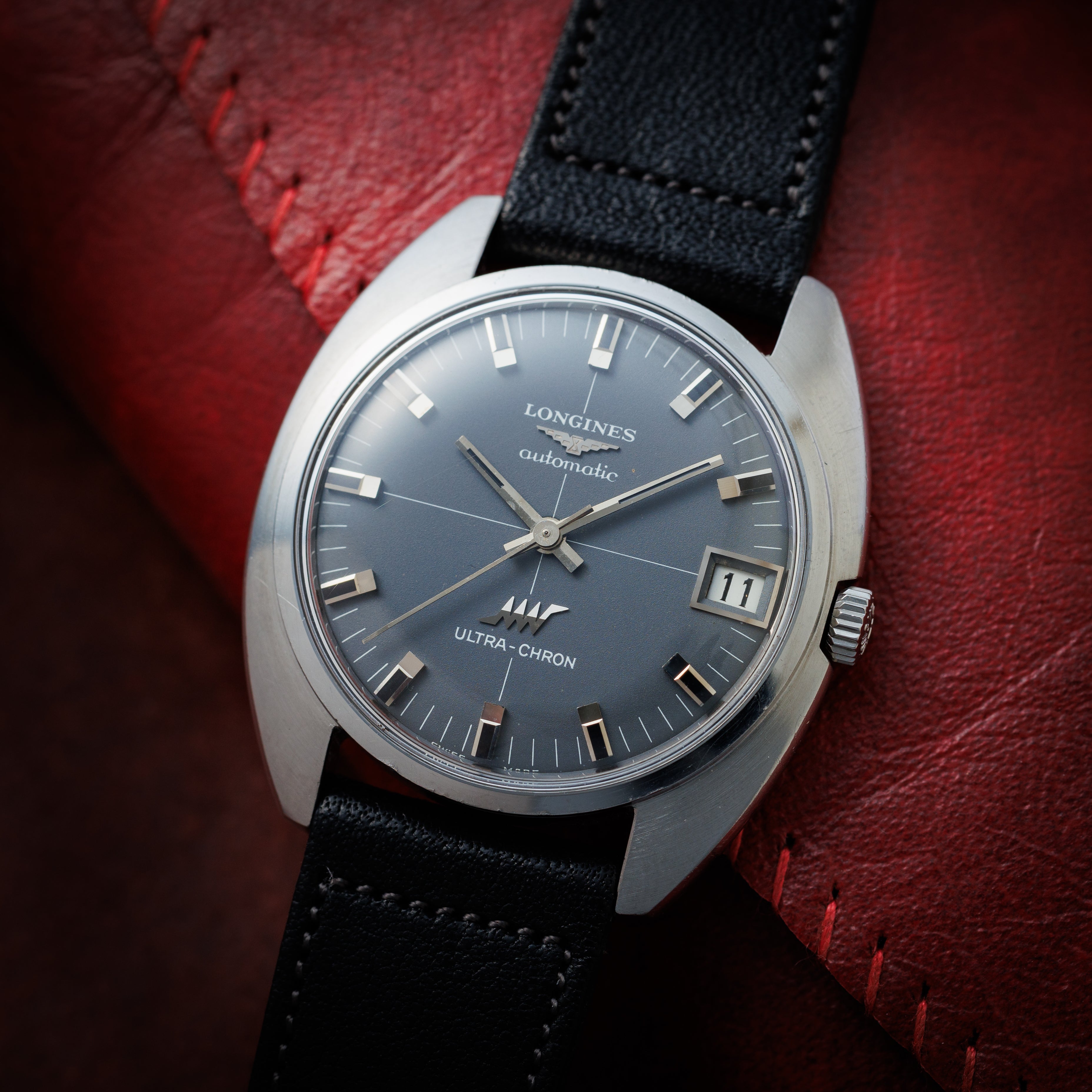 ロンジン ウルトラクロン 1969年製 Ref.9071 1 10振動自動巻き Cal.431 グレーダイヤル