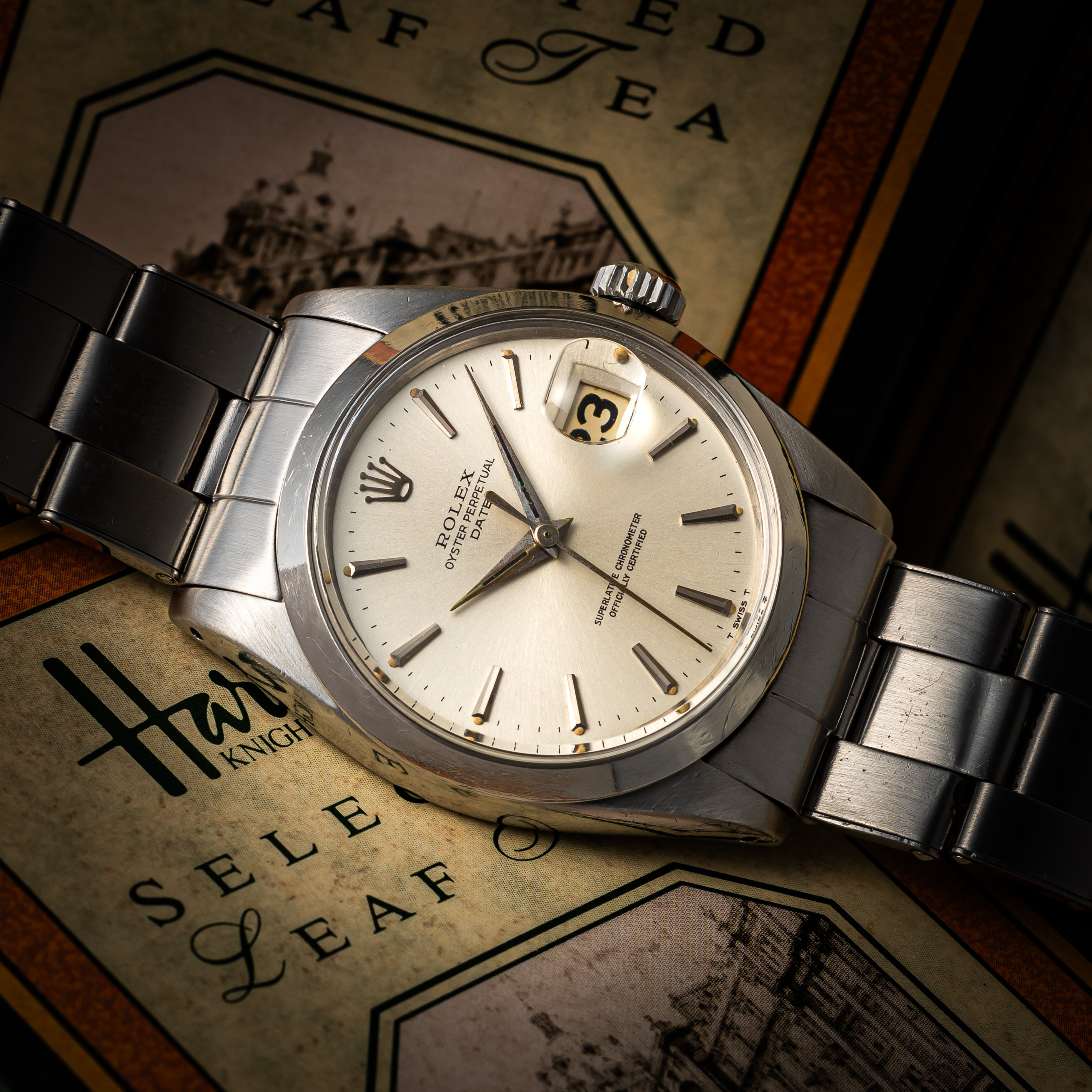 ロレックス オイスターパーペチュアルデイト 1965年製 Ref.1500 シルバーダイヤル