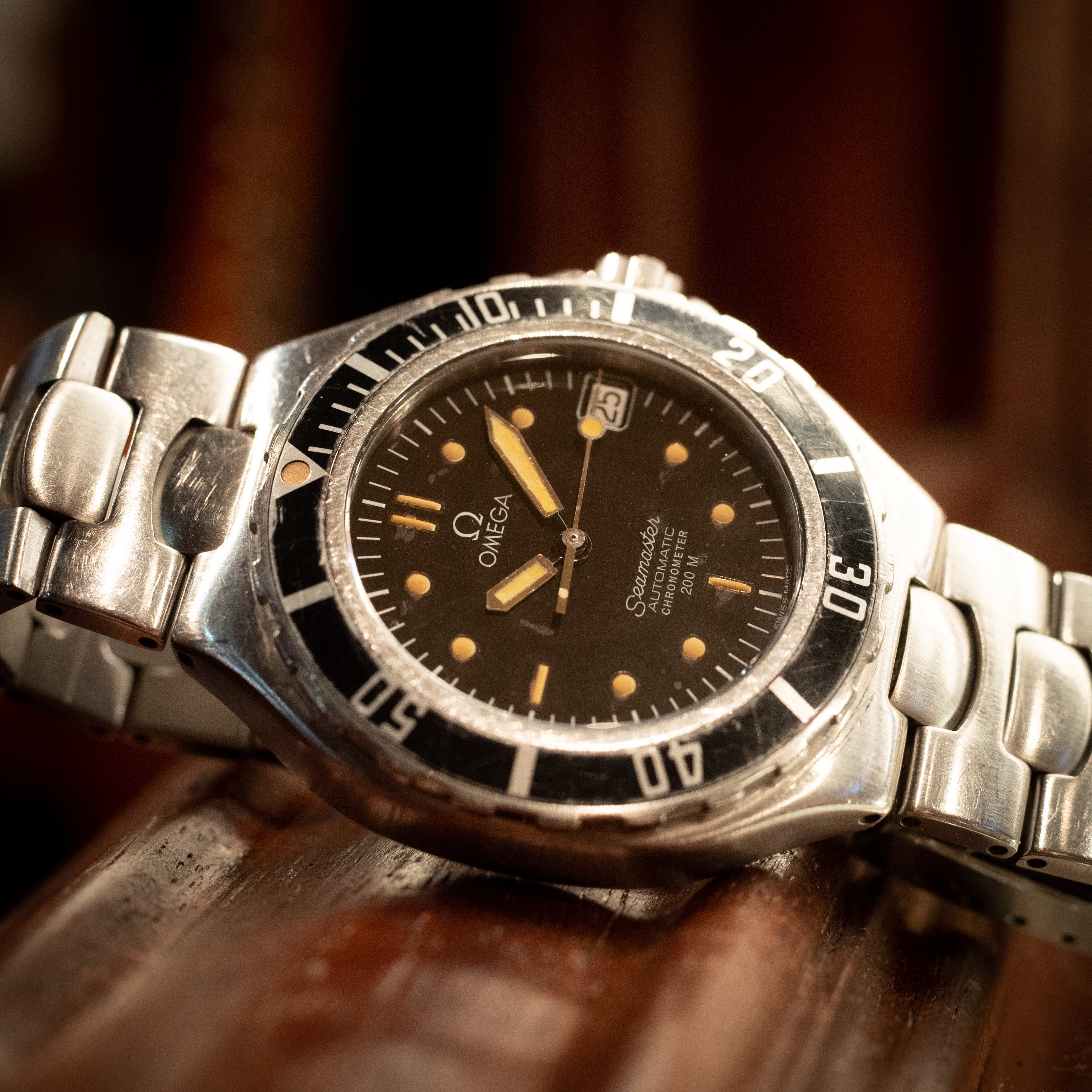 オメガ プレボンド 1988年製 シーマスター200ｍ クロノメーター
