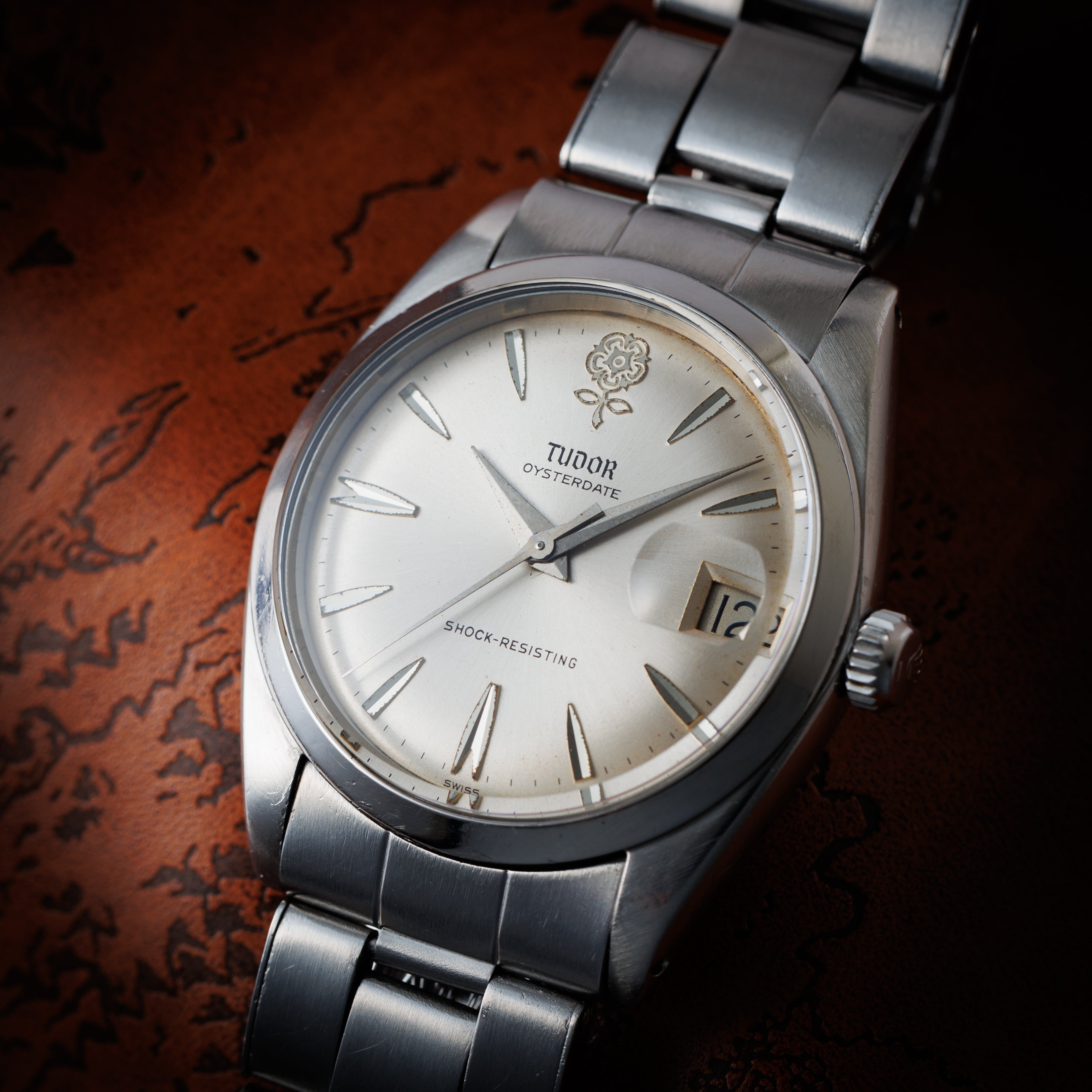 チューダー デカバラ オイスターデイト 1964年製 Ref.7962 シルバーダイヤル ブレス付き