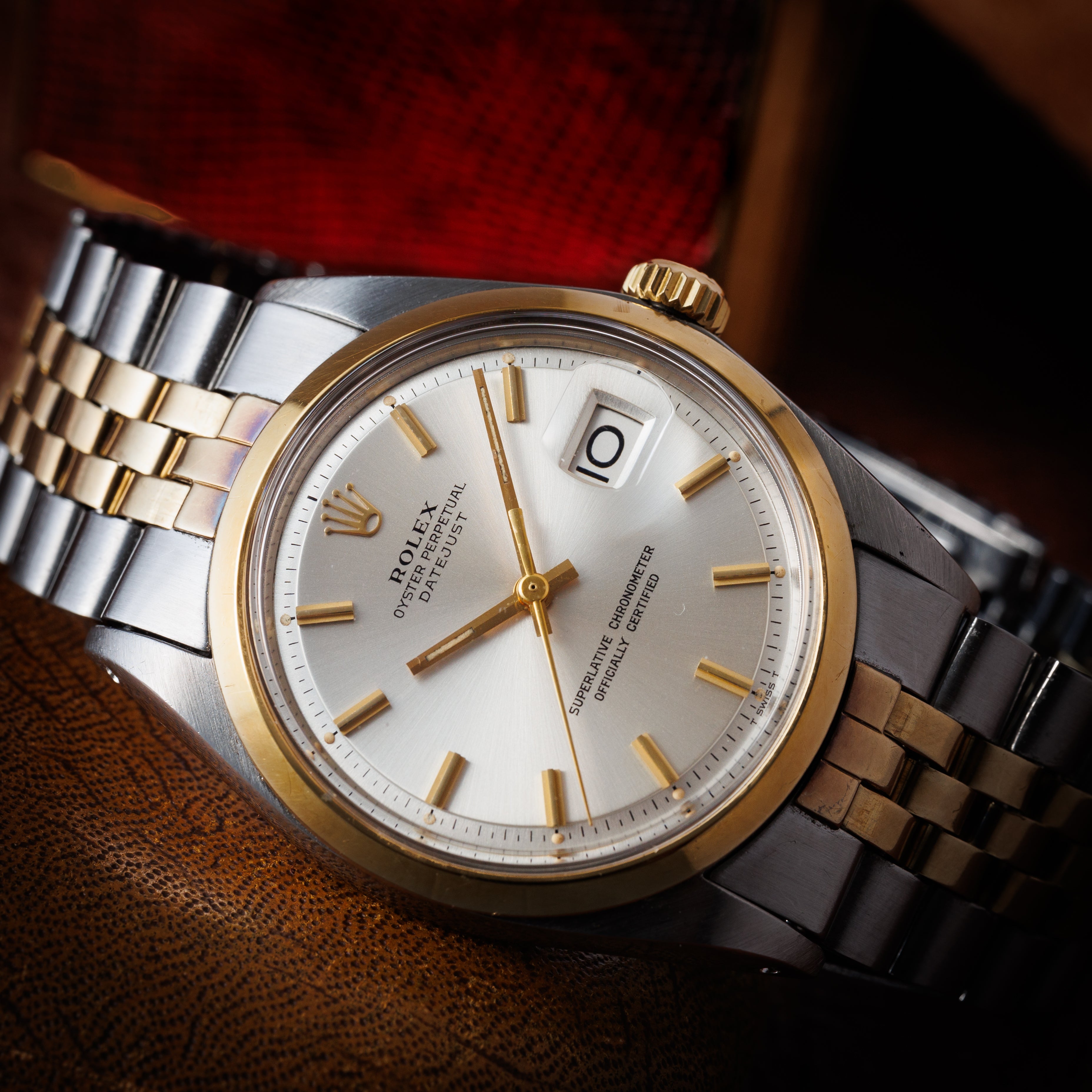 ロレックス デイトジャスト 1971年製 Ref.1600 コンビ シルバーダイヤル