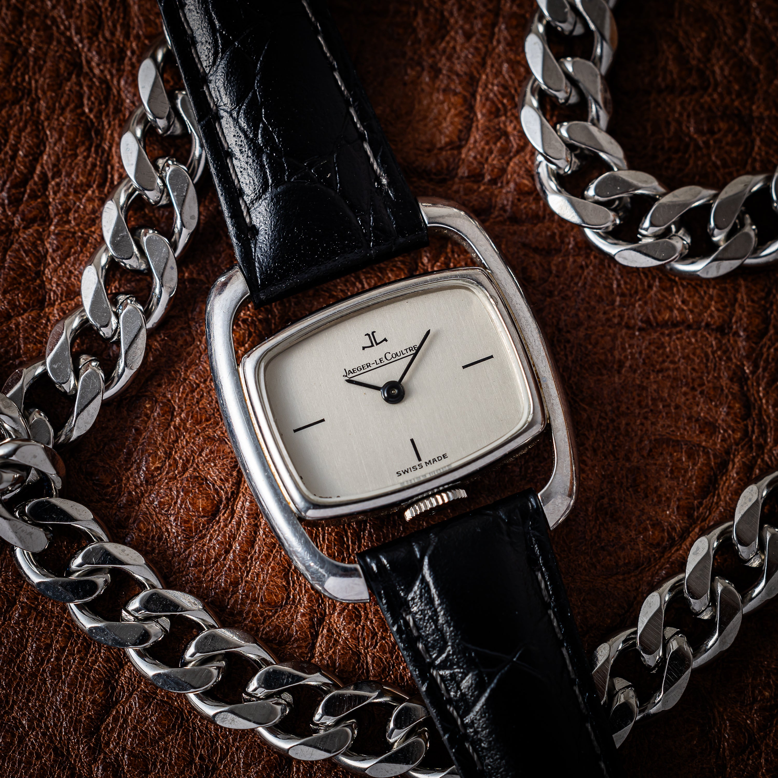 ジャガー・ルクルト エトリエ レディース 1970年代製 純正尾錠付き