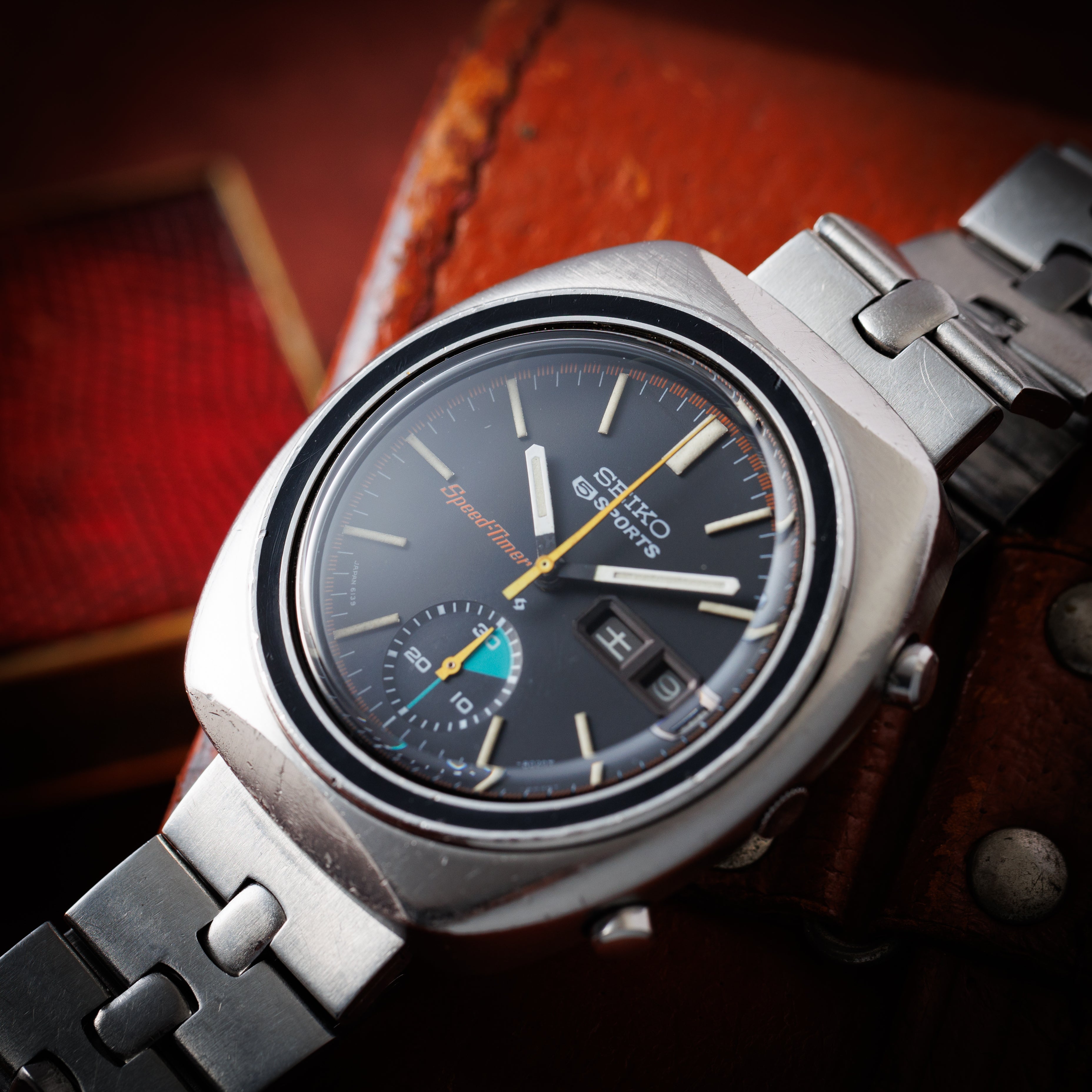 セイコー 5スポーツ スピードタイマー 1971年製 Ref.6139-8002 純正ブレス付き