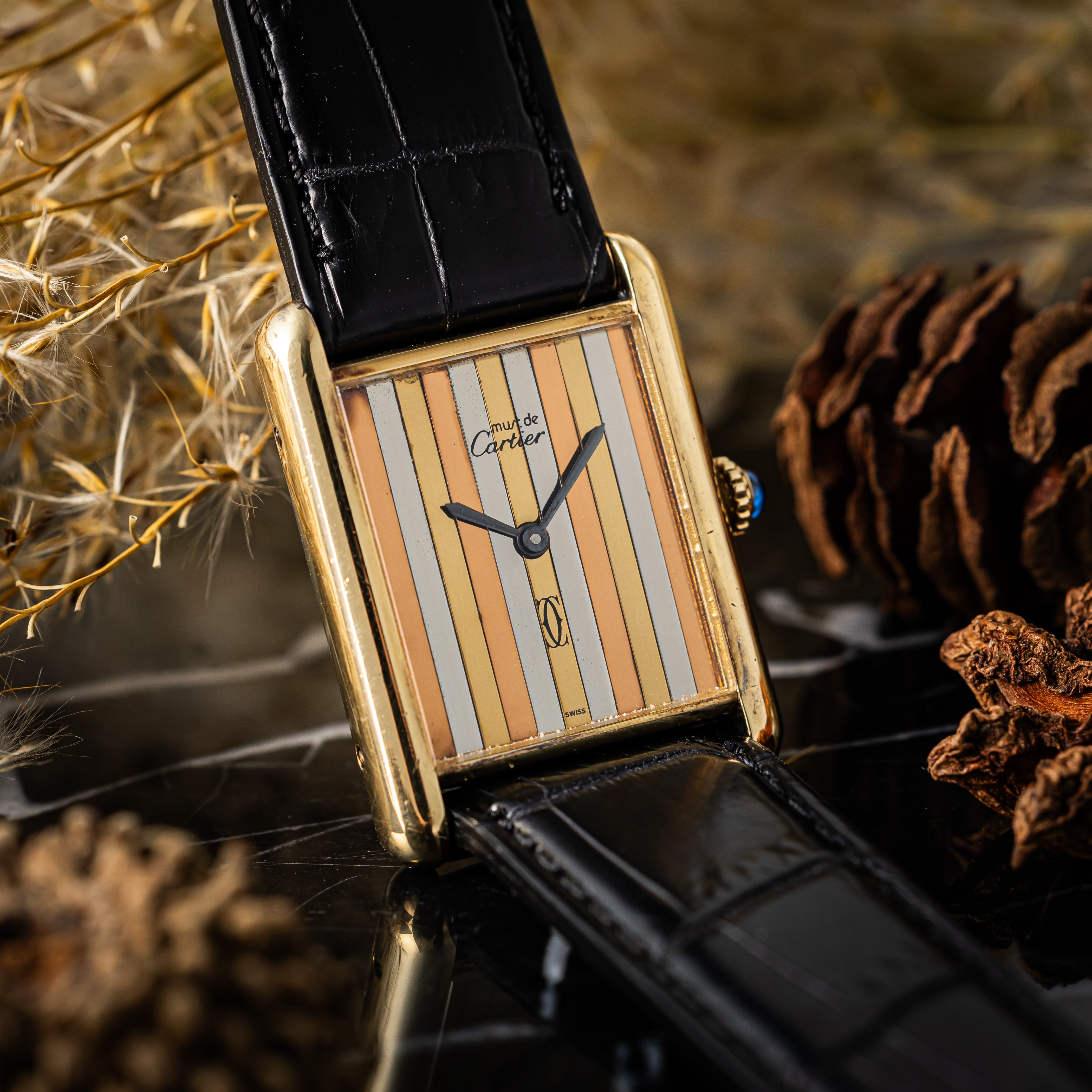 カルティエ マストタンク 1980年代製 LMサイズ トリニティダイヤル
