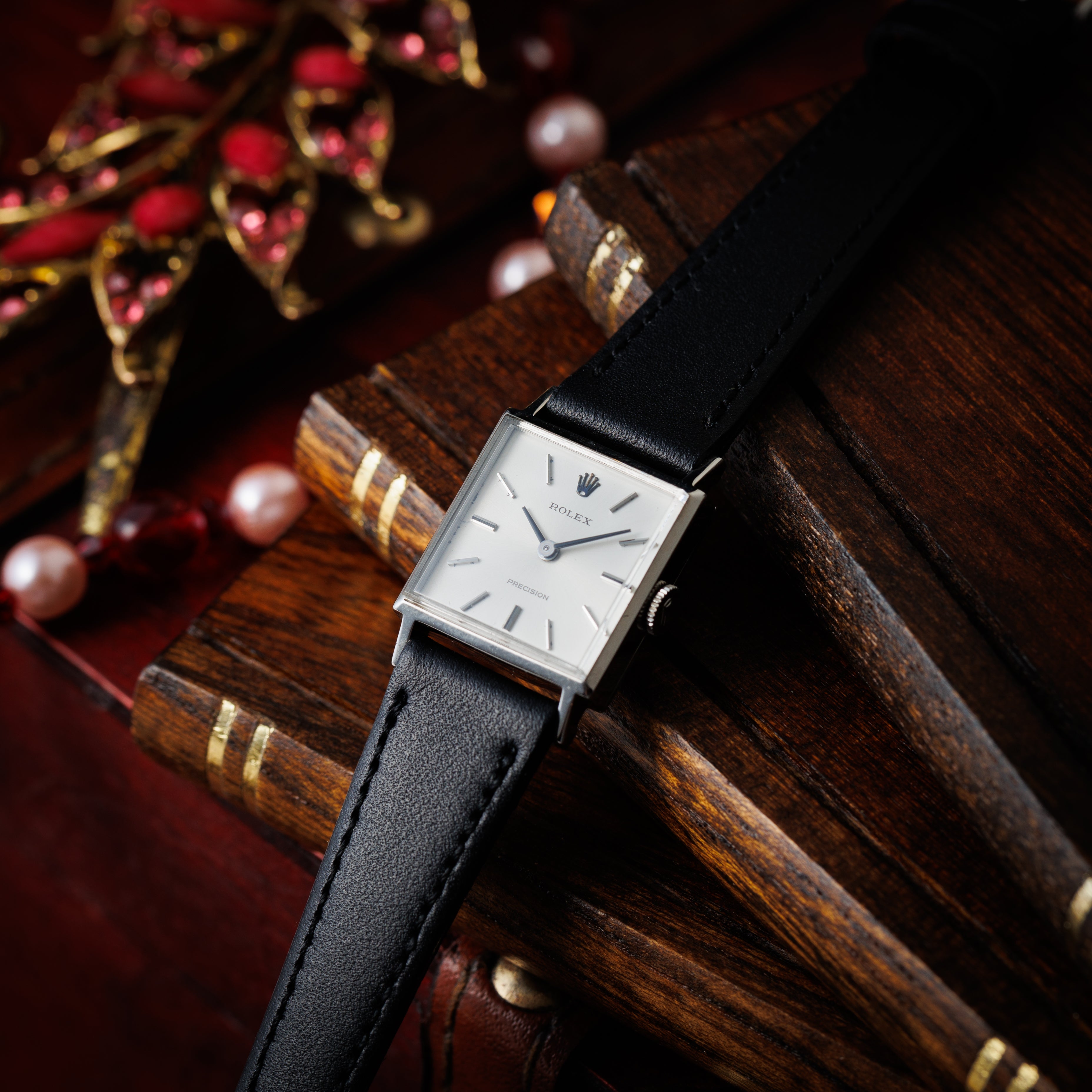 ロレックス レディース スクエアケース 1973年製 Ref.2611 純正尾錠付き