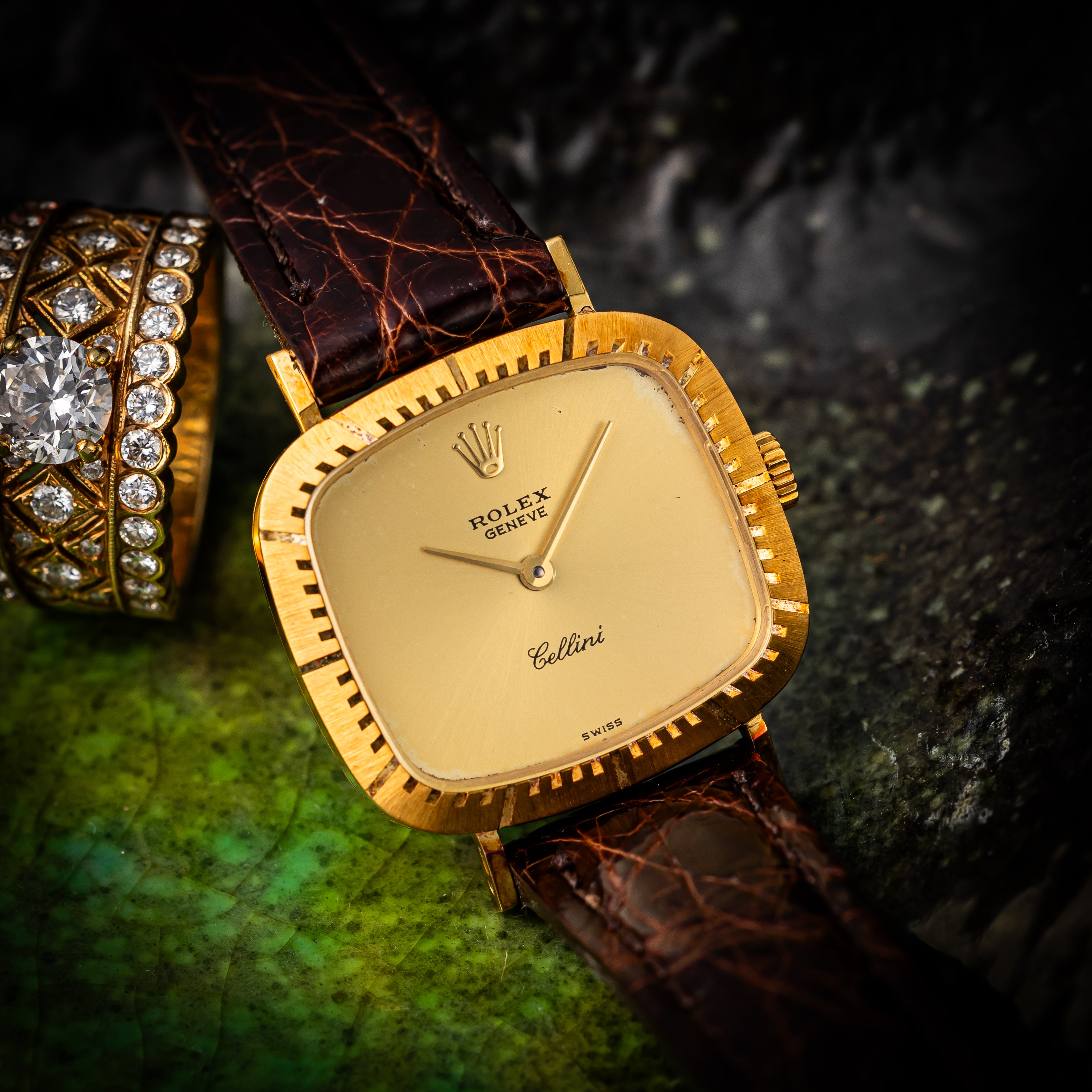 ロレックス チェリーニ レディース 1981年製 Ref.4082 18金イエローゴールド 純正尾錠付き