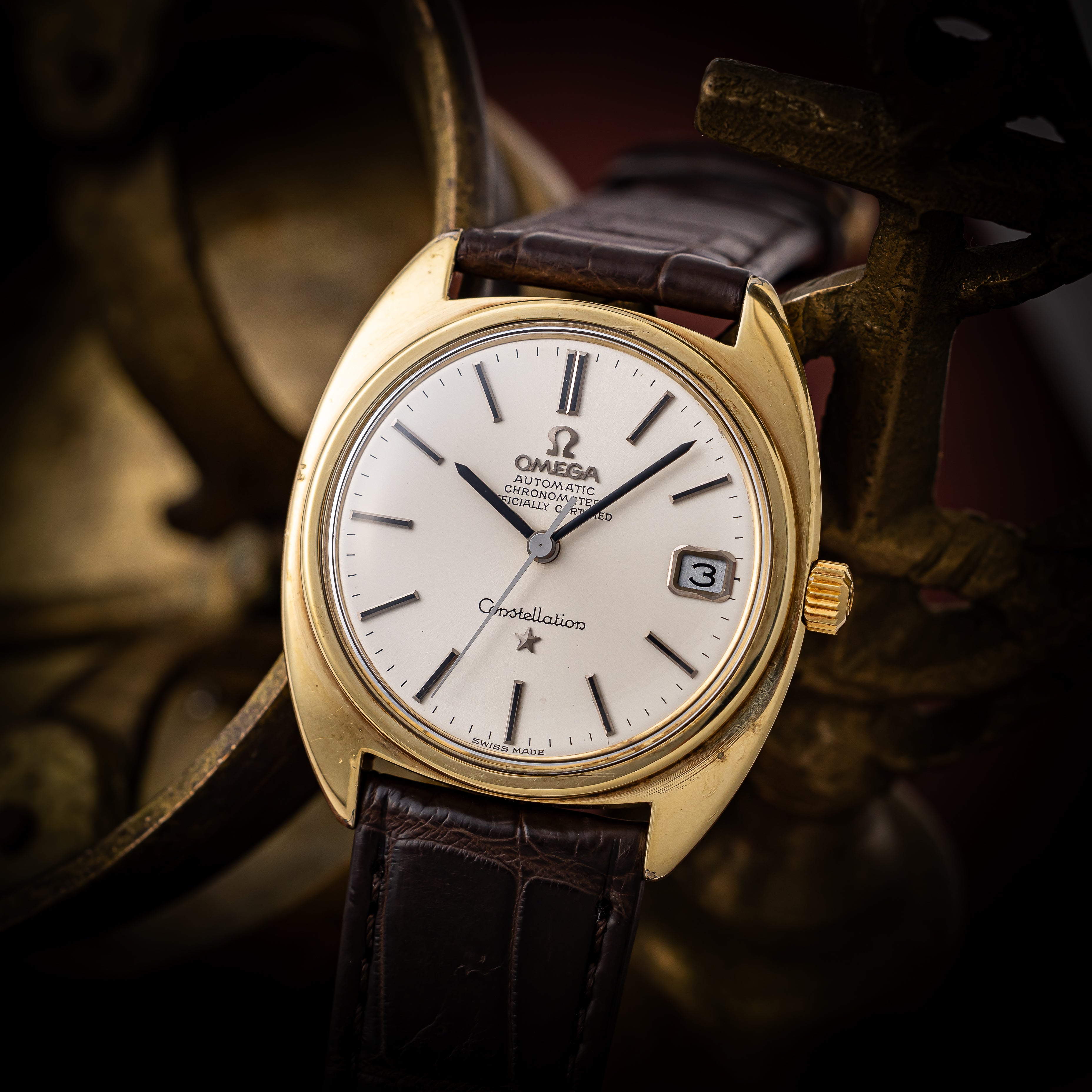 オメガ コンステレーション ジェンタ 1971年製 Ref.CD168017SP 金張り