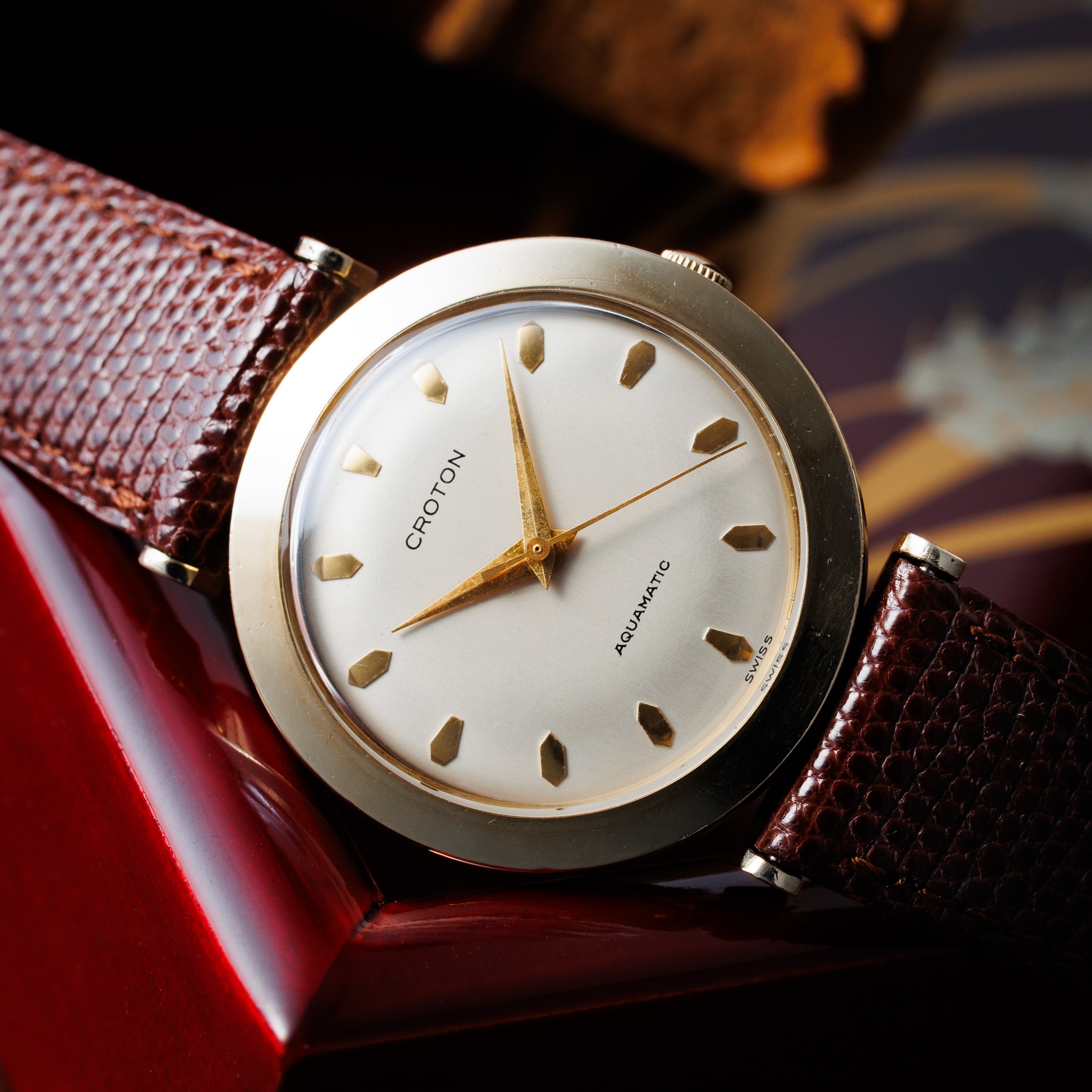 クロトン アクアマチック1960年代製 金張り オートマチック