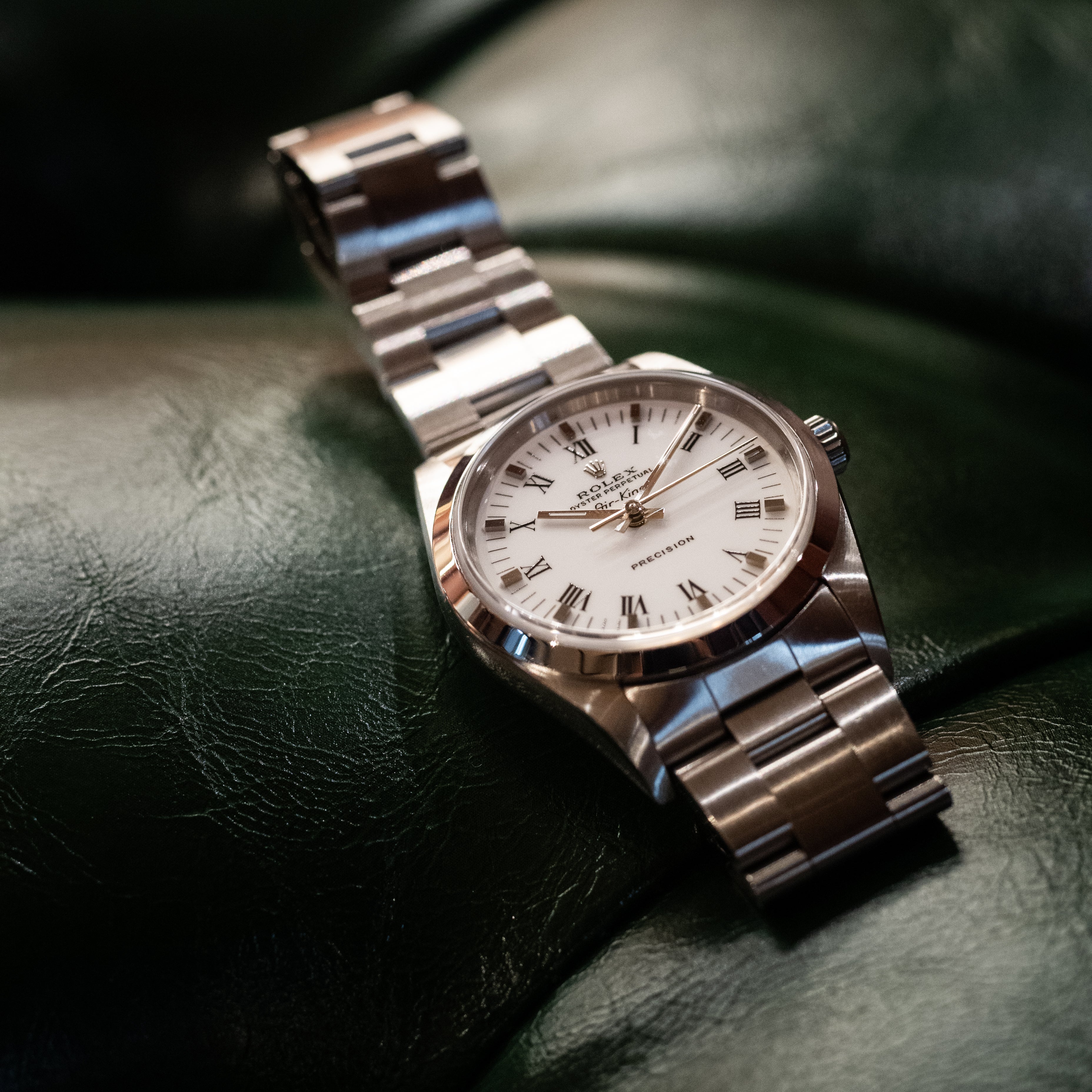 ロレックス エアキング 1997年製 ホワイトローマン ギャラ付き U番 Ref.14000