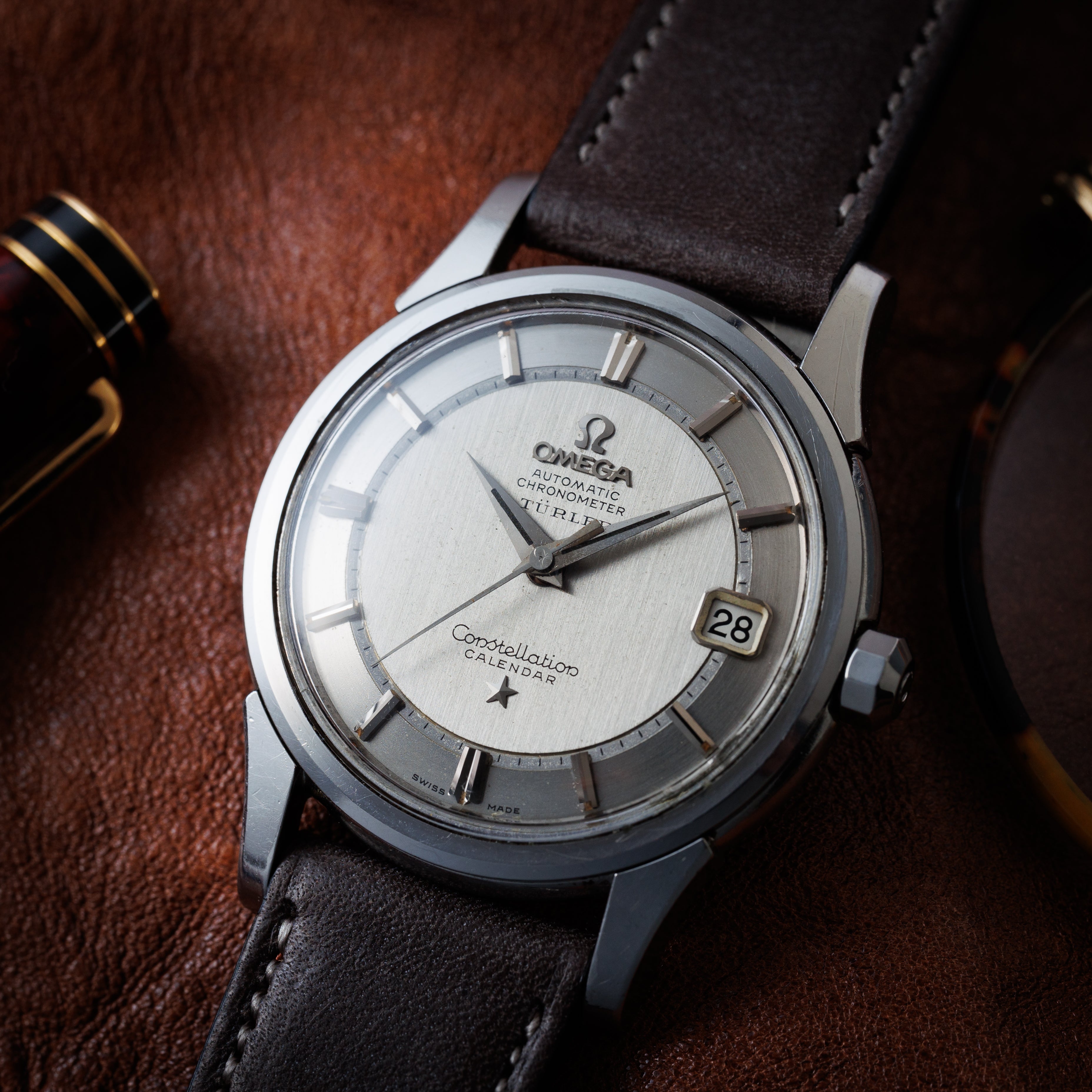 オメガ コンステレーション チューラーダブルネーム 1961年製 Ref.143932SC シルバーダイヤル