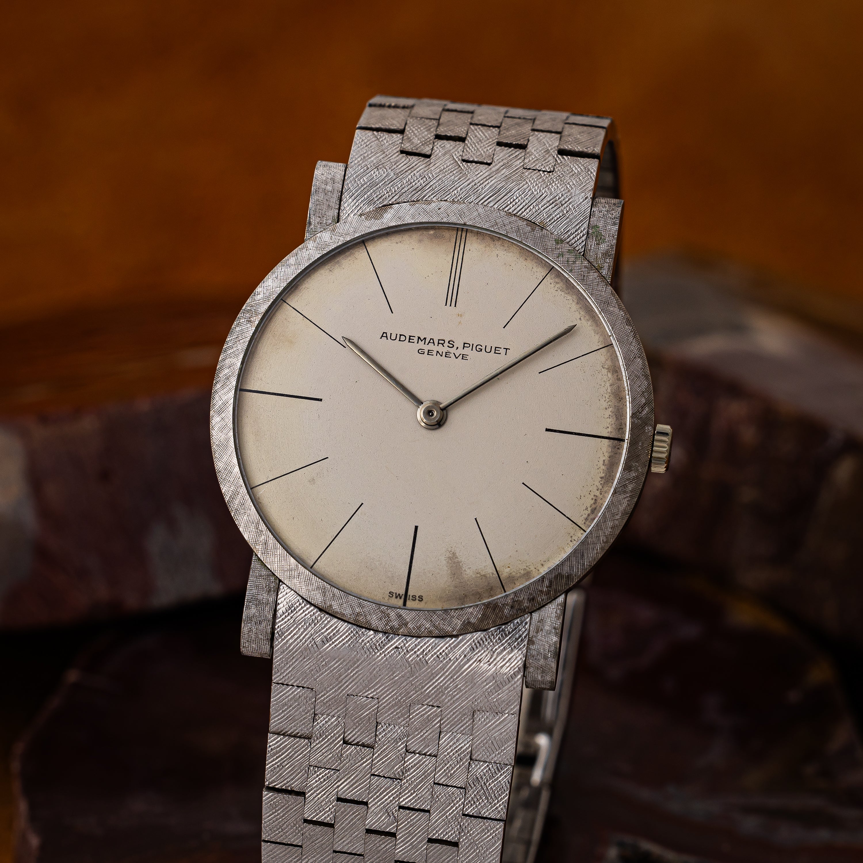 オーデマ・ピゲ ラウンドケース 1970年代製 18金ホワイトゴールド