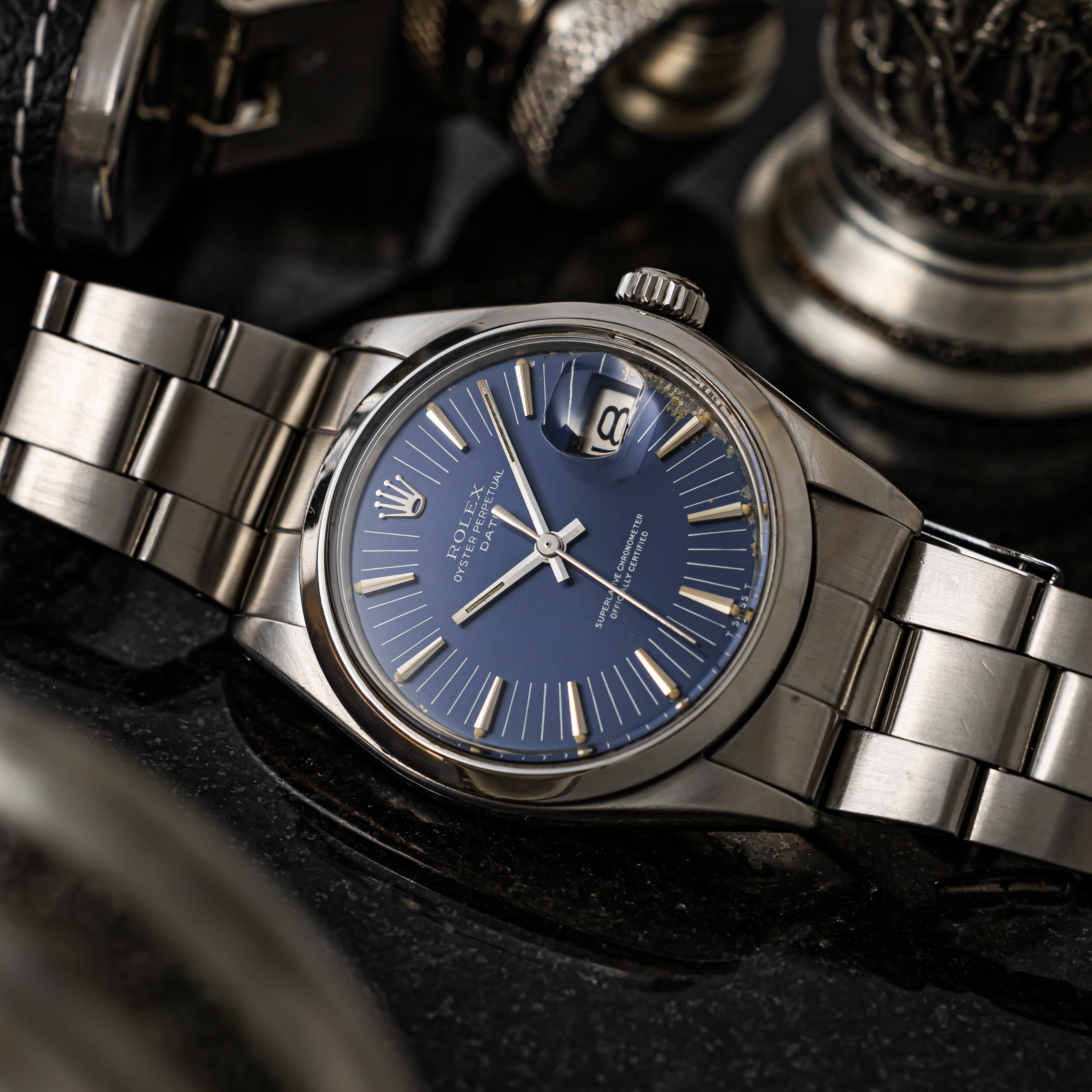 ロレックス パーペチュアルデイト 1971年製 Ref.1500 ブルーラジアルダイヤル