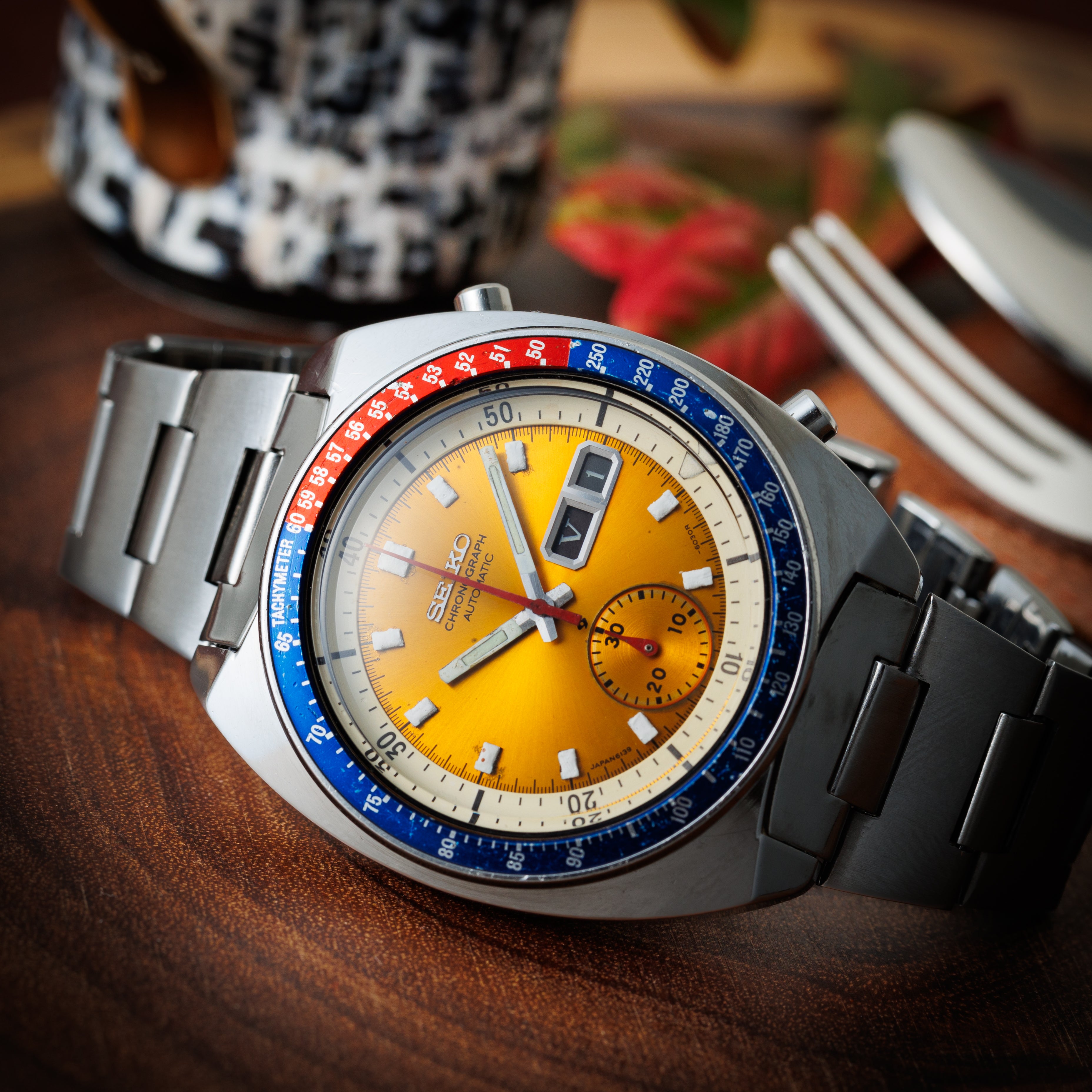 セイコー クロノグラフ ポーグ 1977年製 Ref.6139-6002 ペプシベゼル