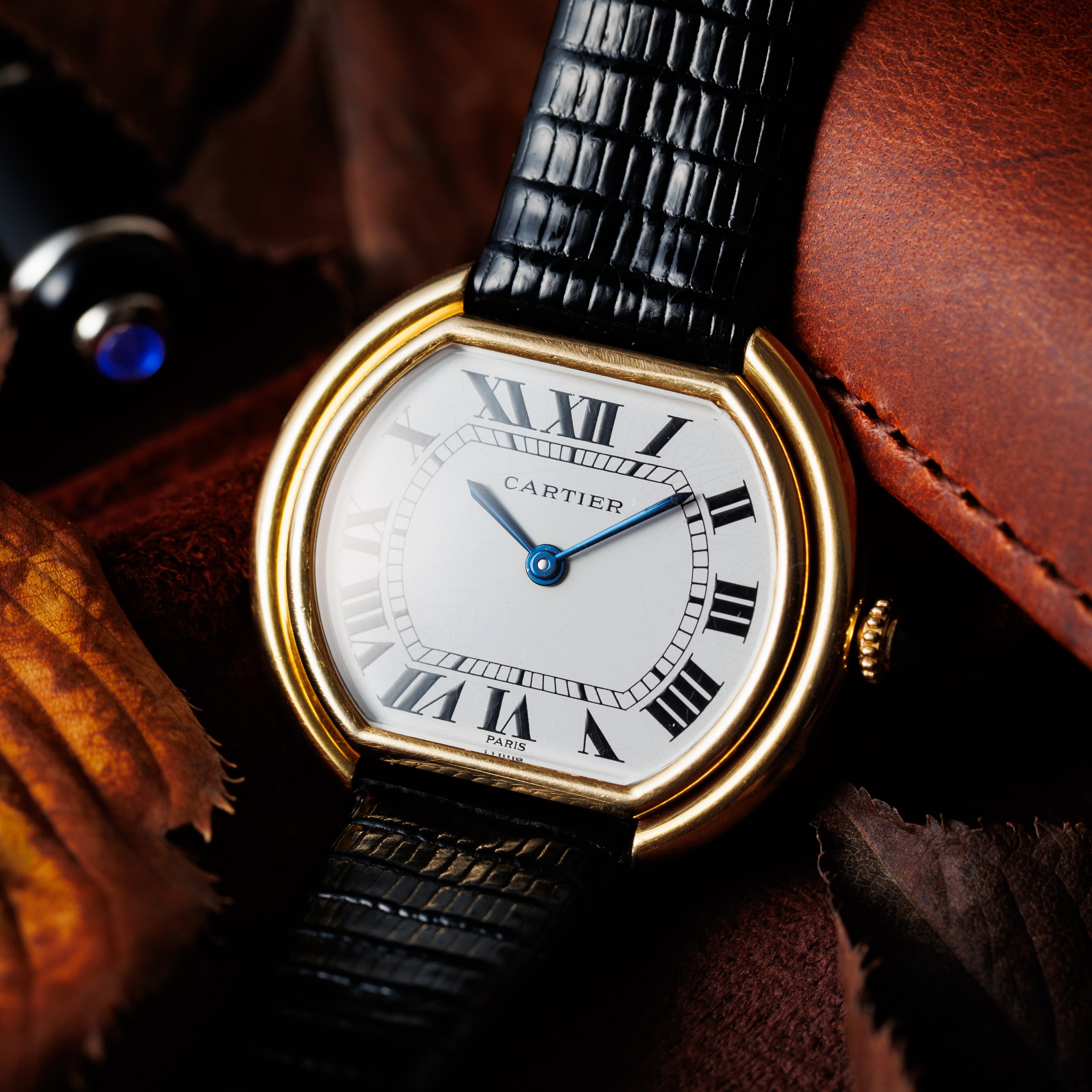 カルティエ エリプス 1970年代製 Ref.78091 LMサイズ 18金イエローゴールド