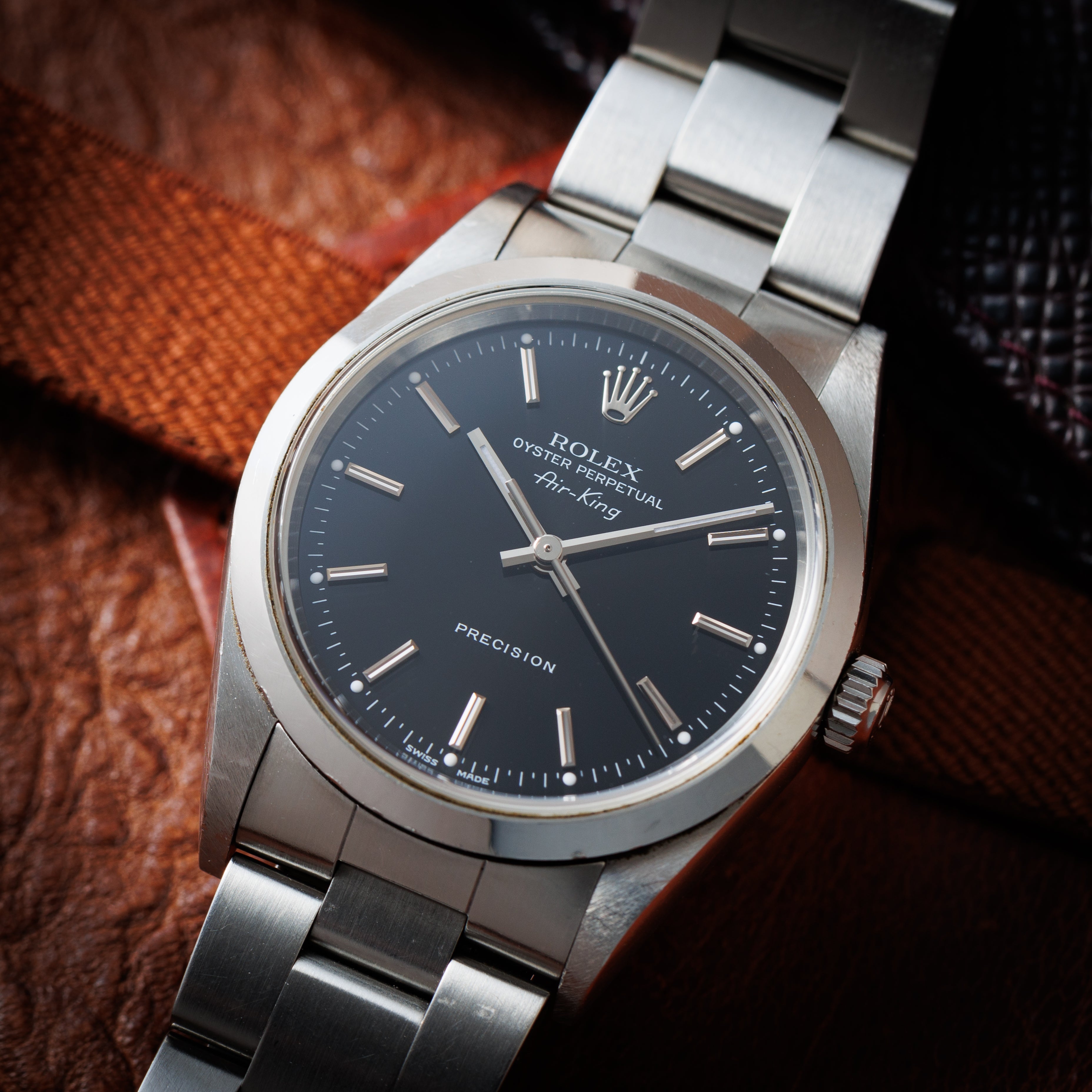 ロレックス エアキング 2001年～2002年製 Ref.14000M 箱、冊子付き