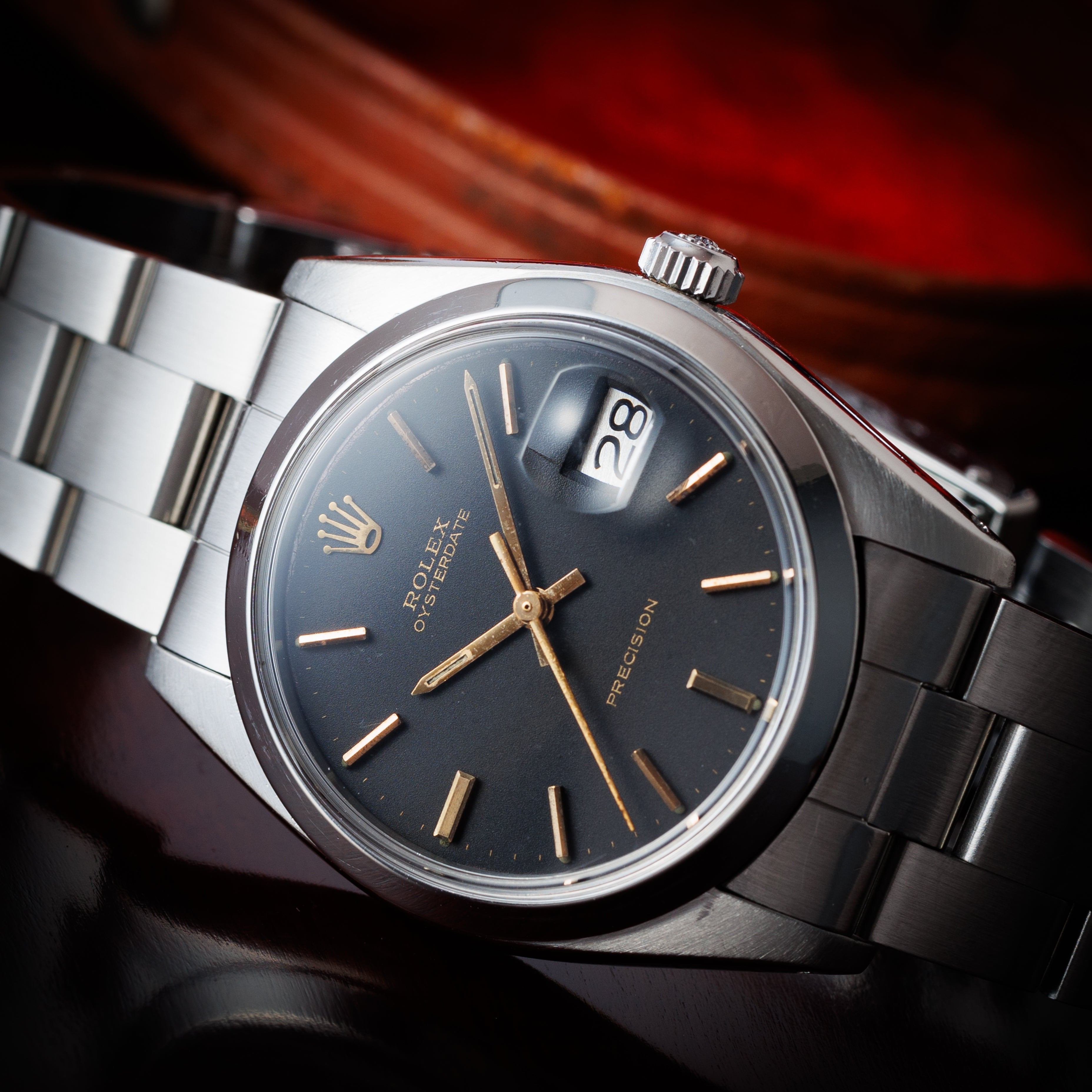 ロレックス オイスター 1981年製 Ref.6694 手巻き Cal.1225 ブラックダイヤル