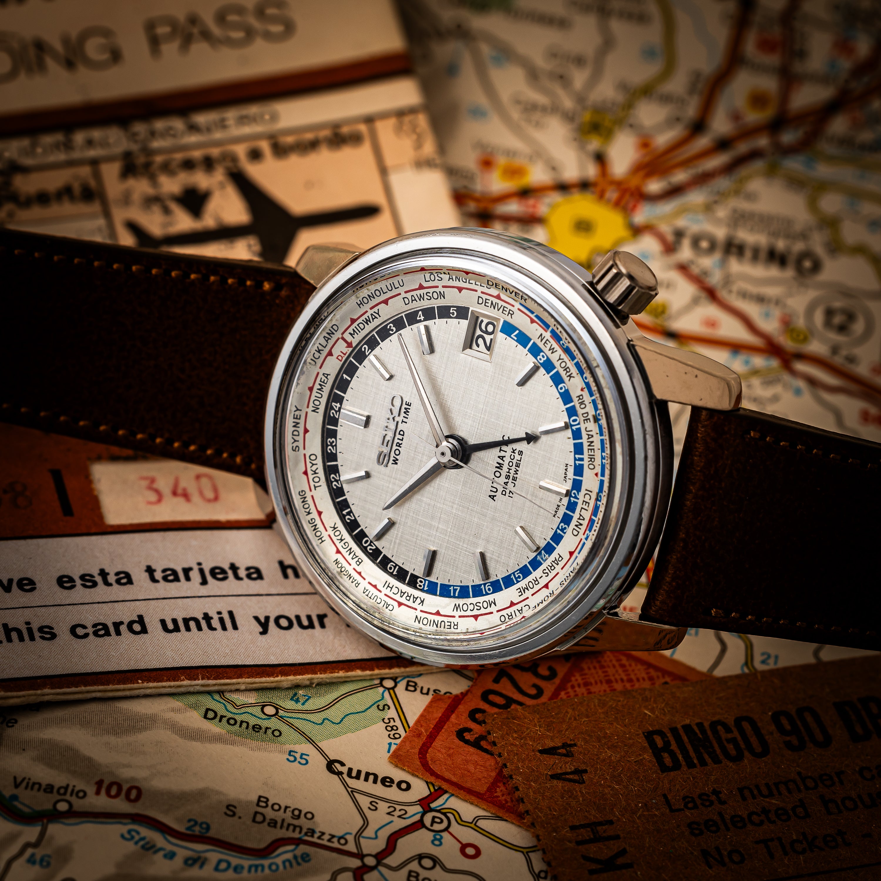 セイコー ワールドタイム 1964年製 Ref.6217-7000 聖火マーク