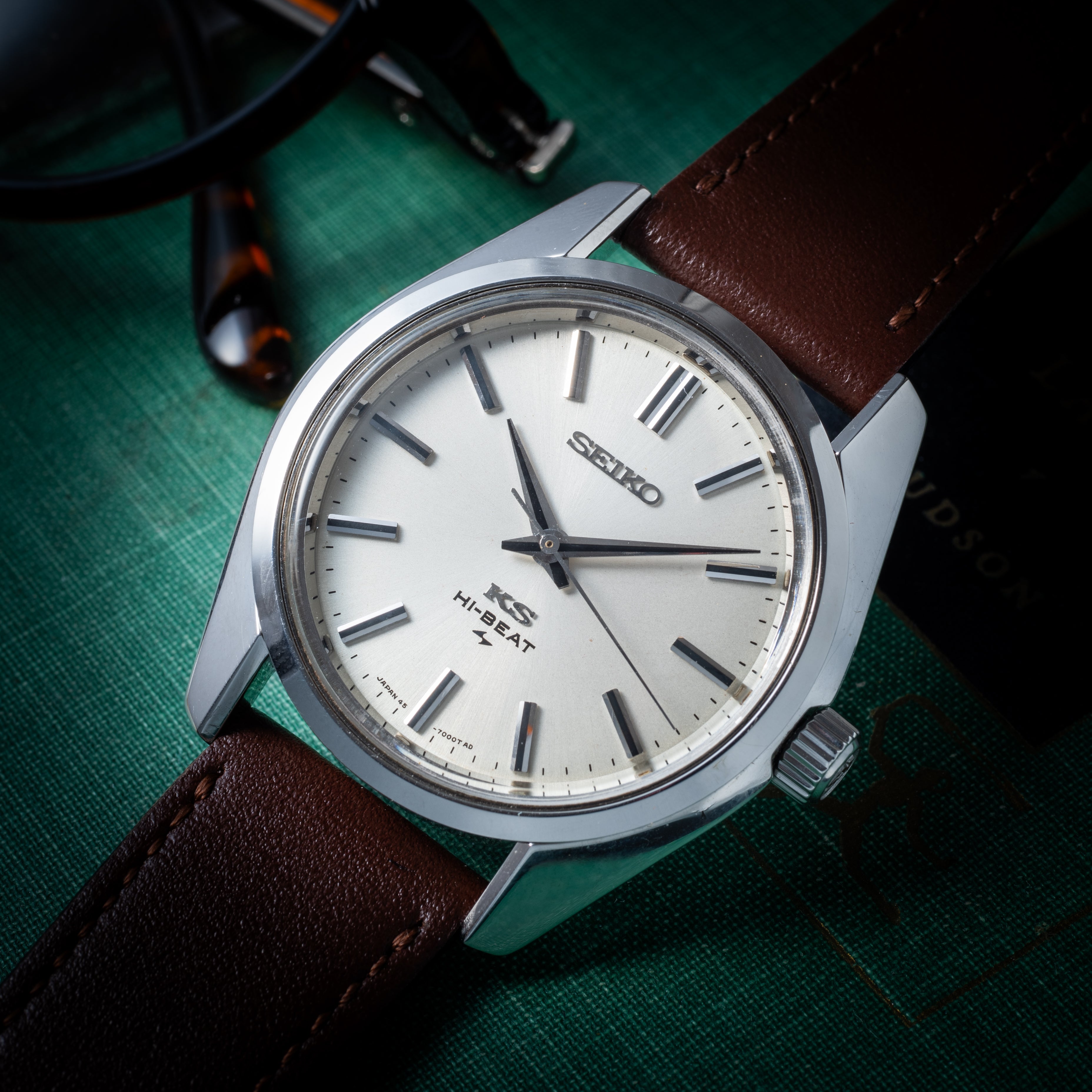 キングセイコー ハイビート 1969年製 Ref.45-7000 45KS 純正尾錠付き