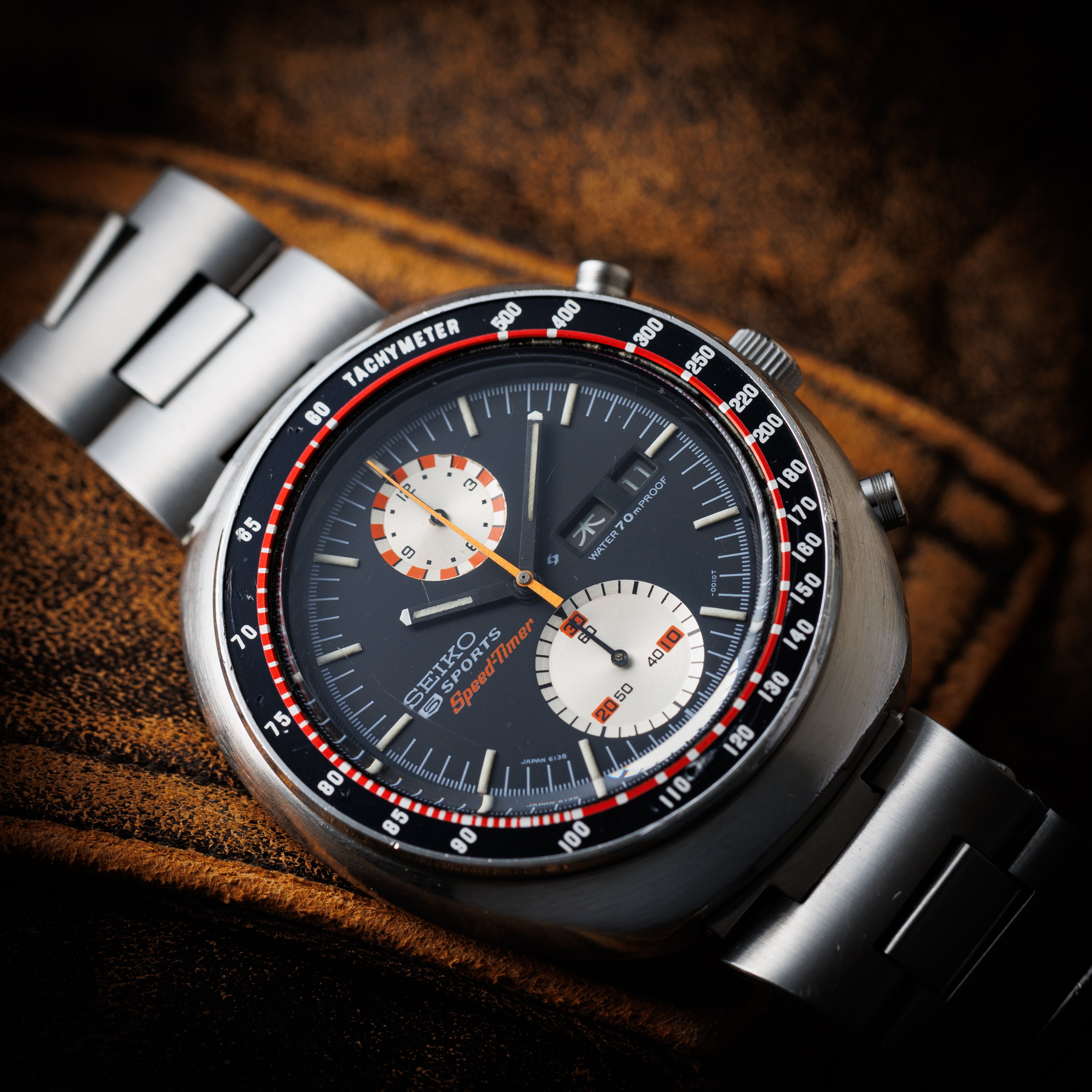 セイコー 5スポーツスピードタイマー1970年製 Ref.6138-0010 UFO 自動巻きクロノグラフ