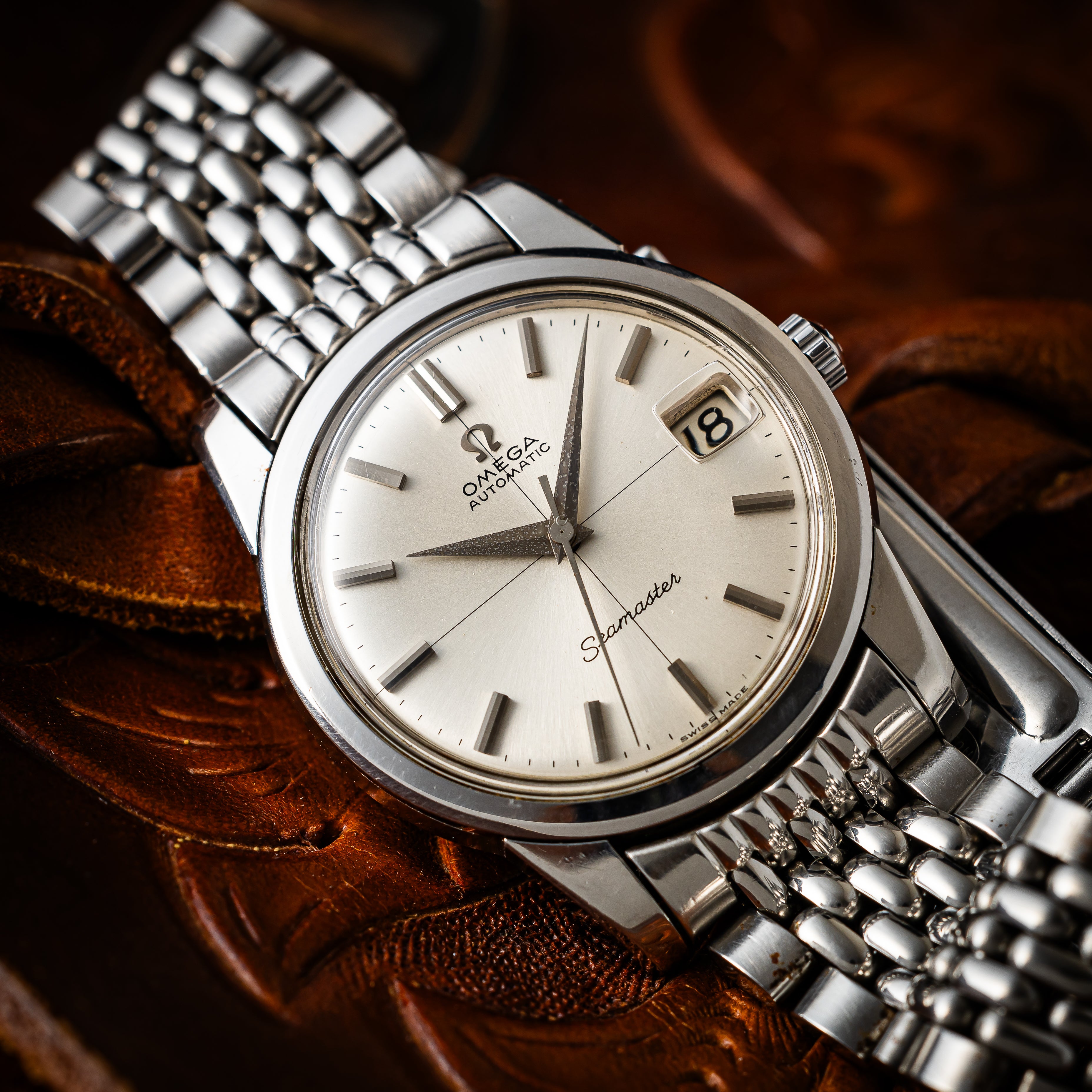 オメガ シーマスター 1967年製 Ref.166009 クロスライン ブレス付き