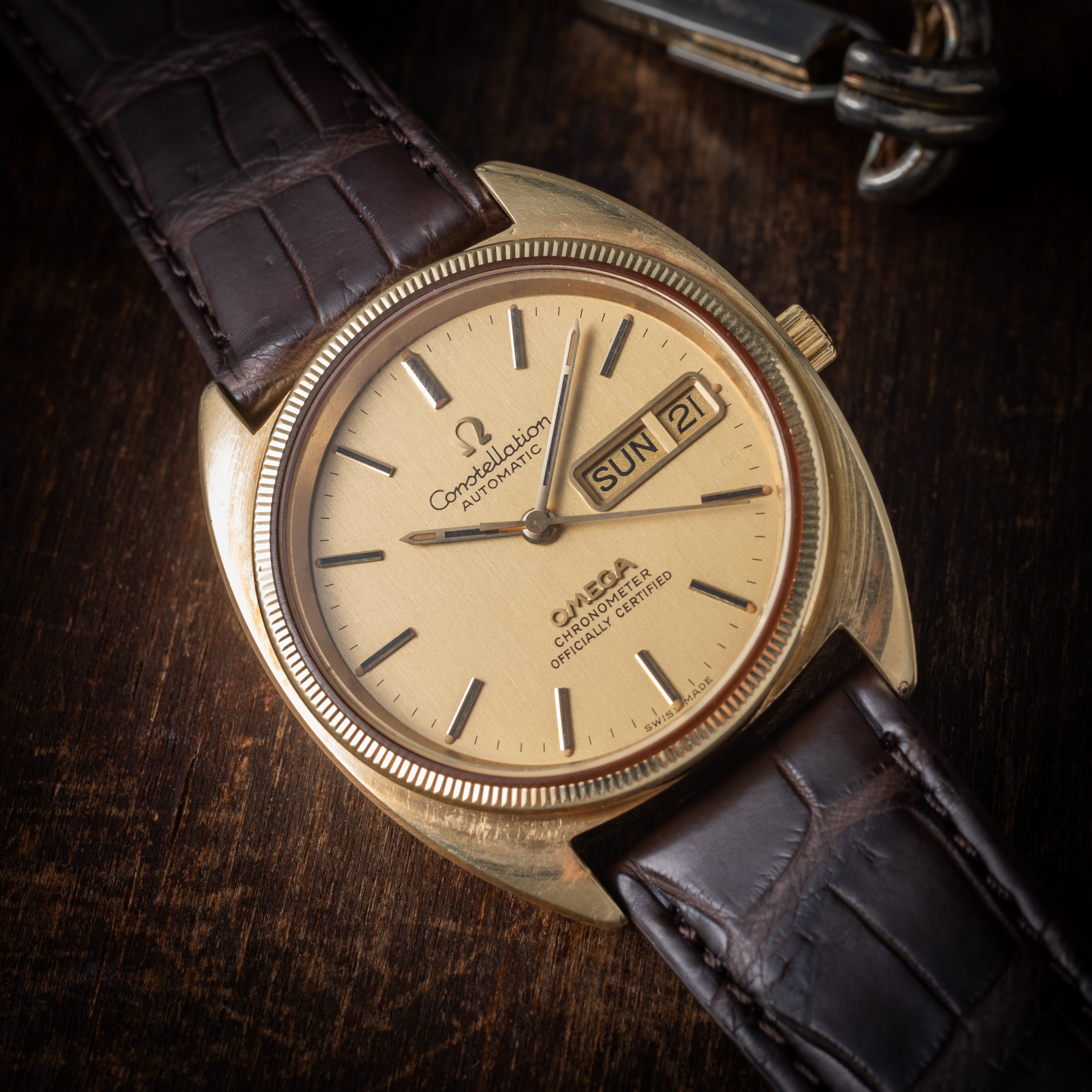 オメガ コンステレーション 1973年製 Ref.CD168.0057 ジェンタデザイン トップゴールド
