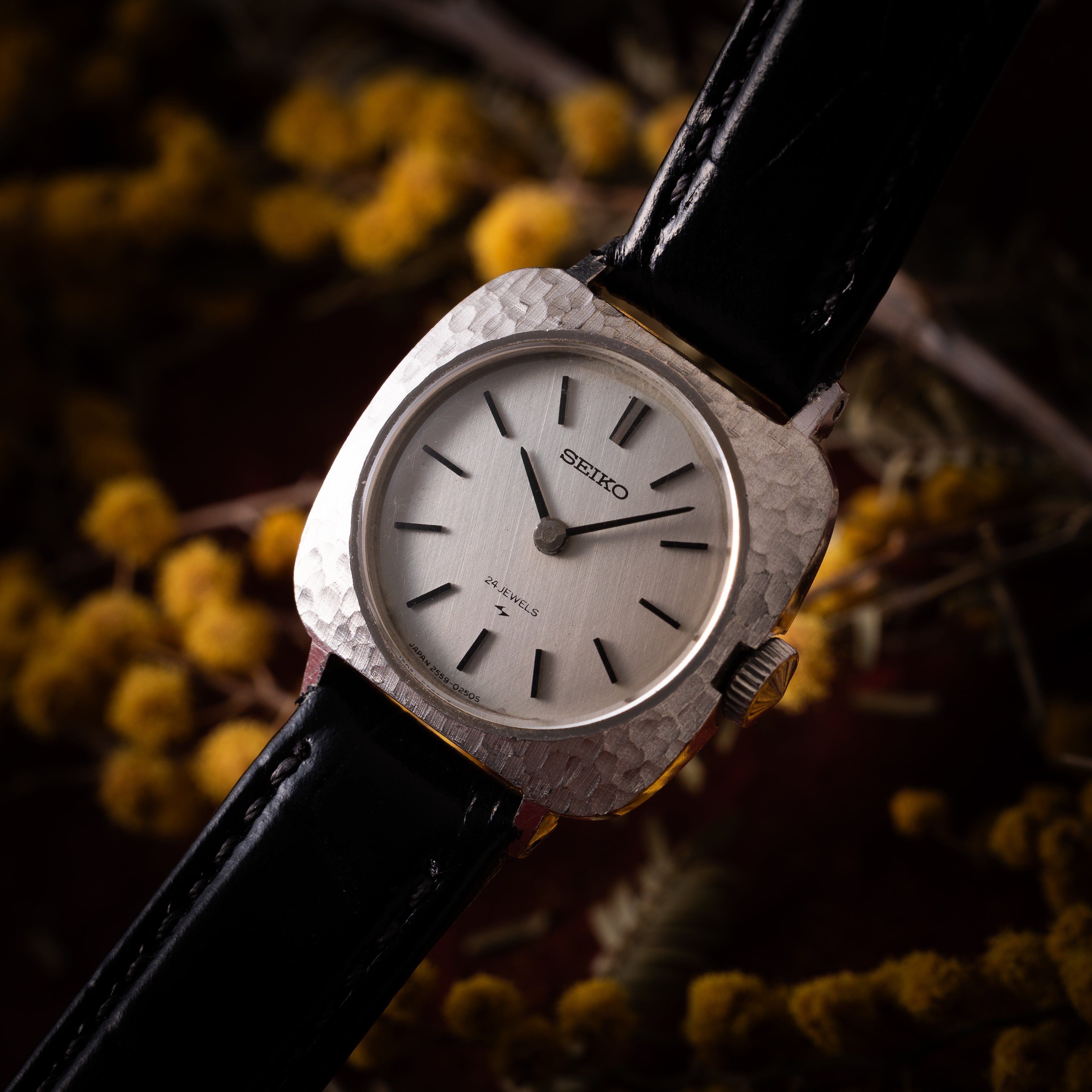 セイコー レディース 1969年製 Ref.2559-3050 14Kホワイトゴールド クッションケース